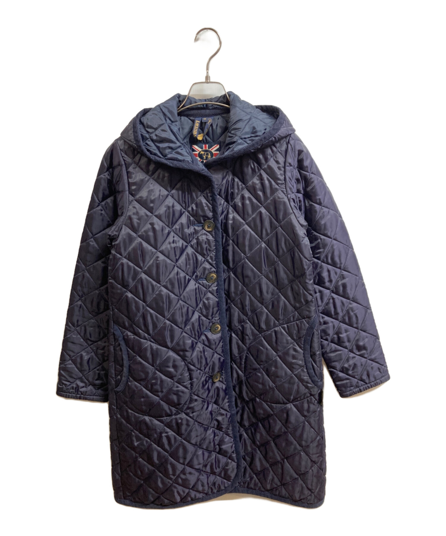 中古・古着通販】LAVENHAM (ラベンハム) キルティングコート ネイビー 