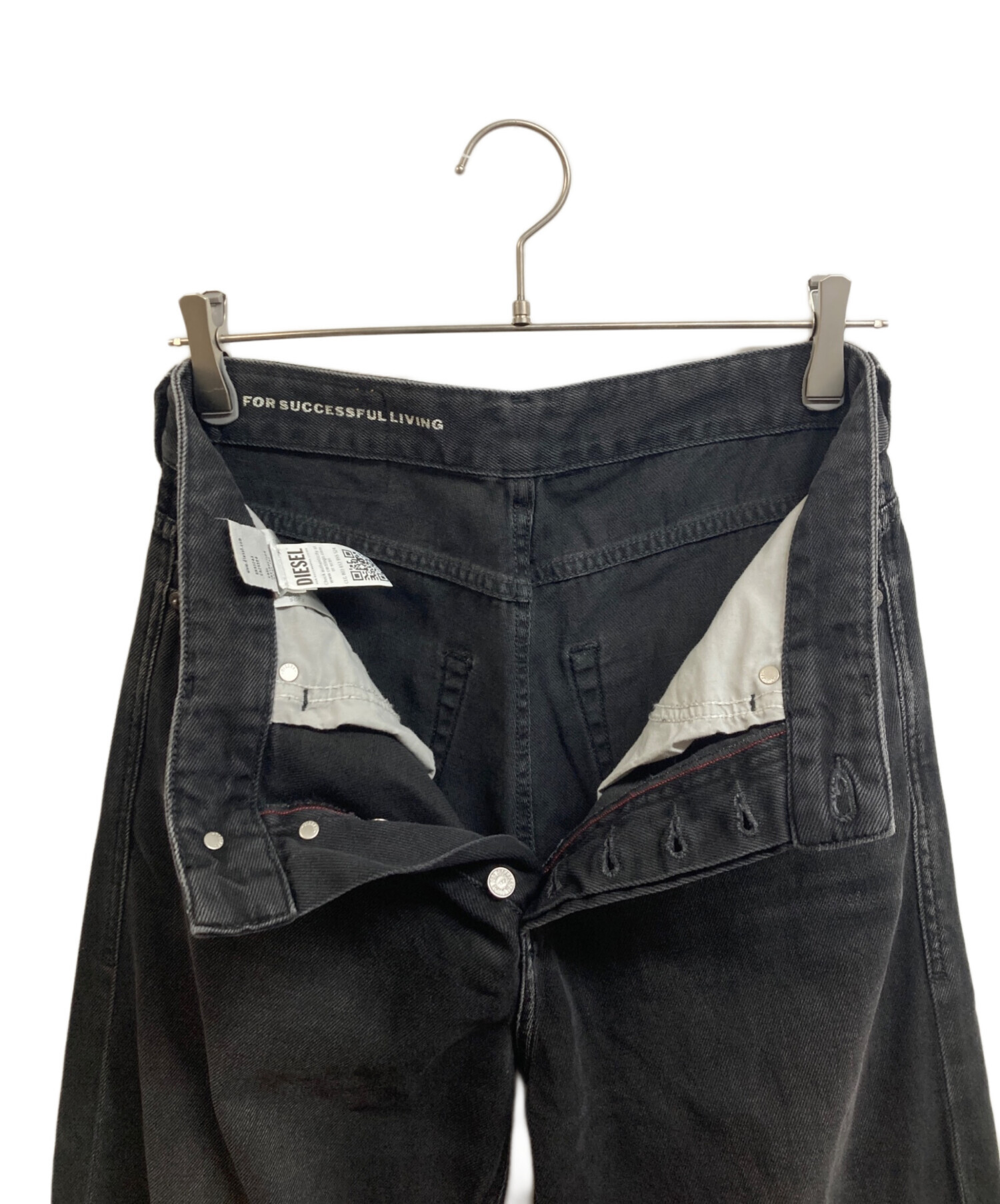 中古・古着通販】DIESEL (ディーゼル) D-Rise Straight Jeans ブラック 