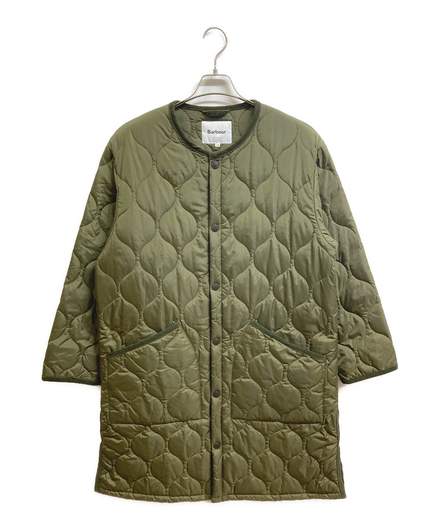 中古・古着通販】Barbour (バブアー) キルティングコート カーキ