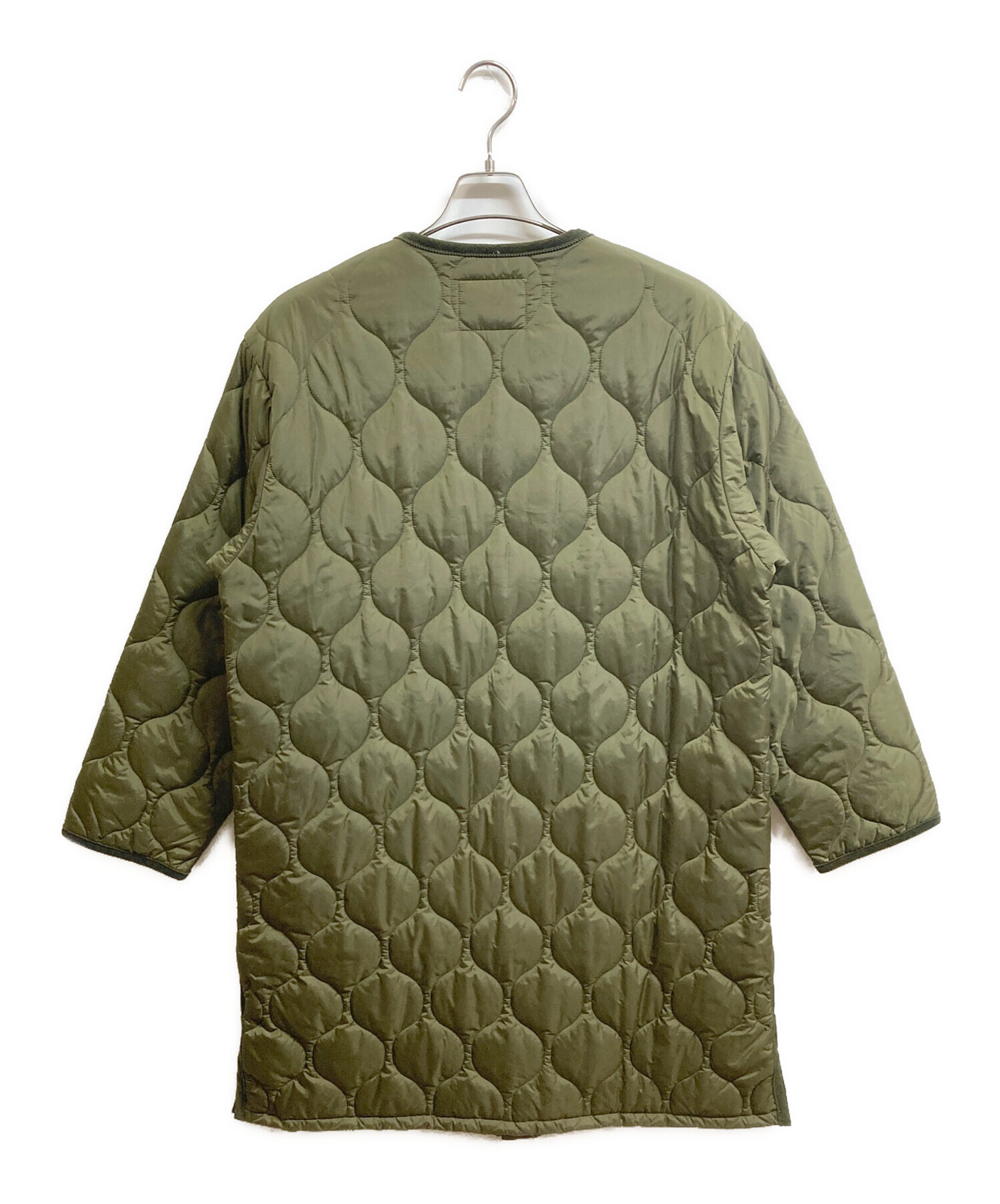 Barbour　キルティング コート　レディース　サイズ38（M〜L相当） 中古・古着通販】Barbour (バブアー) キルティングコート カーキ