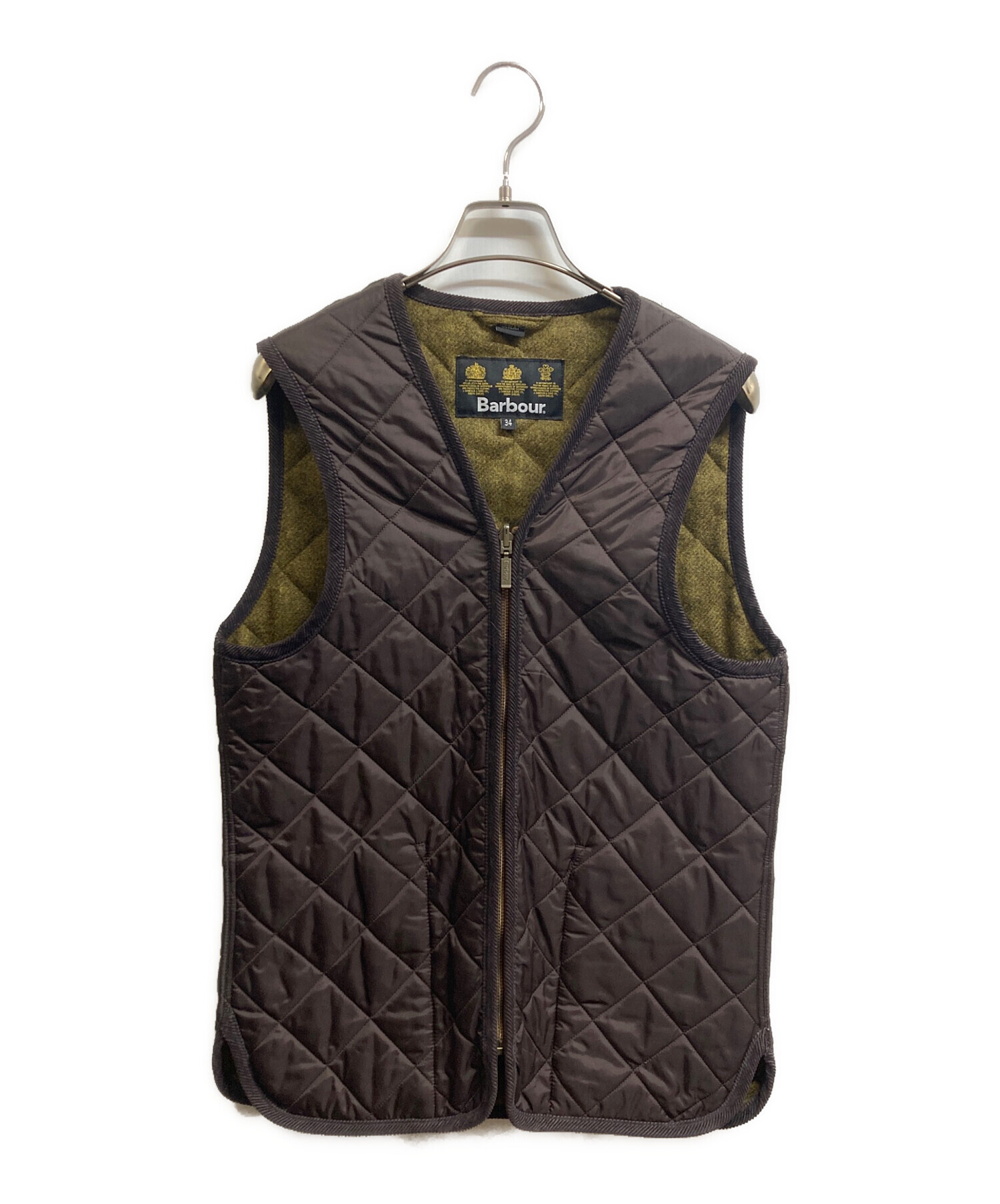中古・古着通販】Barbour (バブアー) キルティングベスト ブラウン