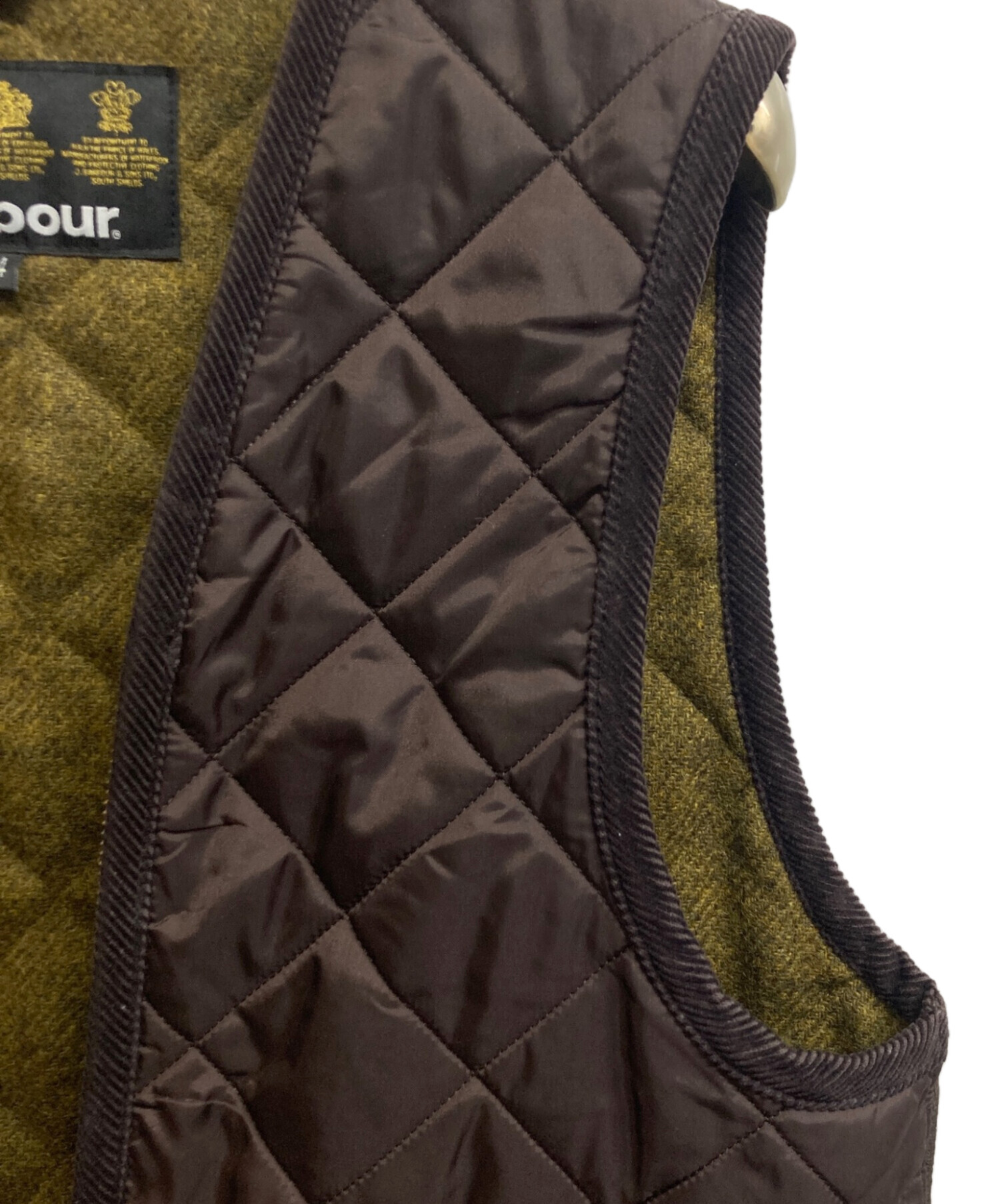 中古・古着通販】Barbour (バブアー) キルティングベスト ブラウン