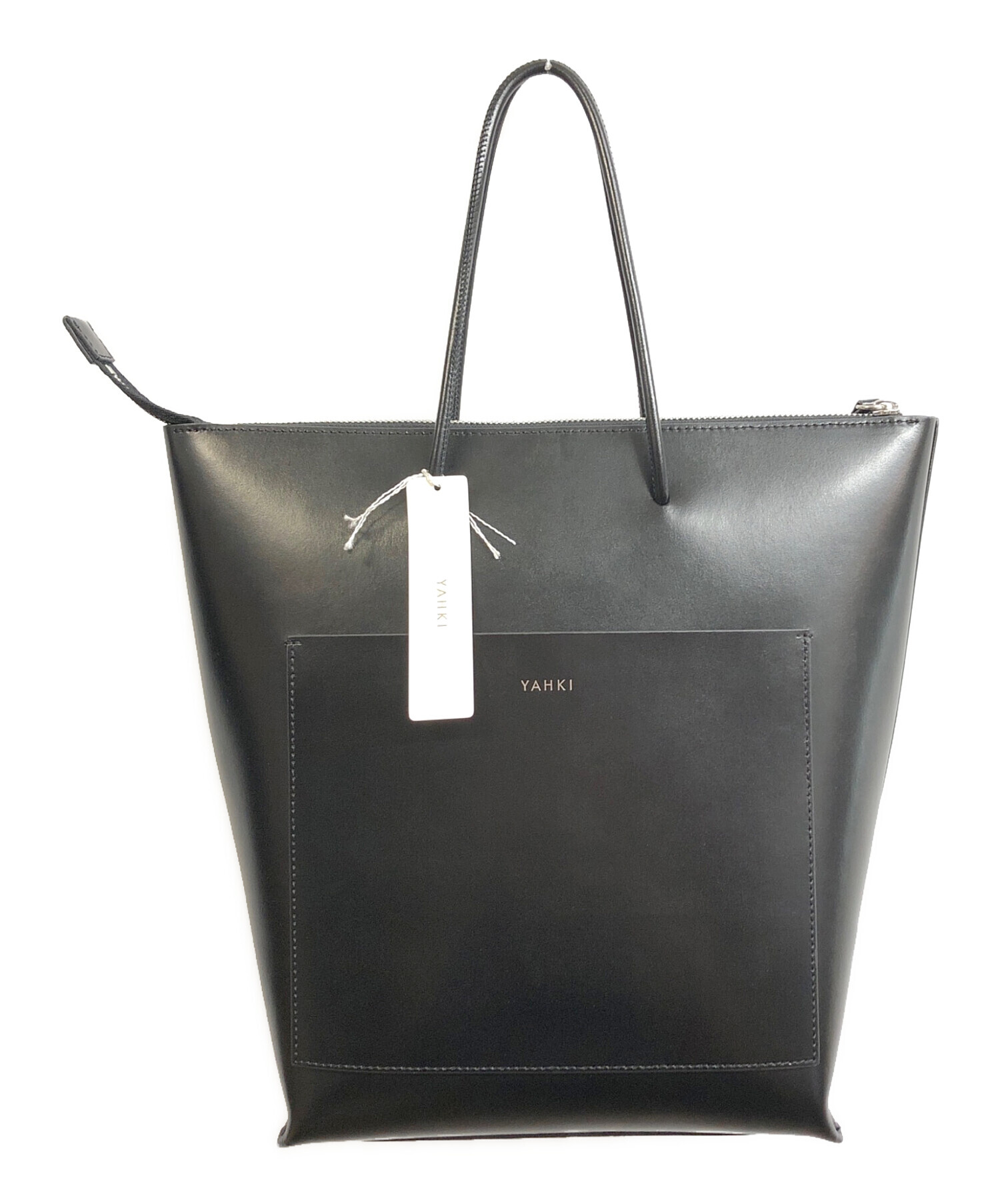 中古・古着通販】YAHKI (ヤーキ) スムースレザートートバッグ ブラック 