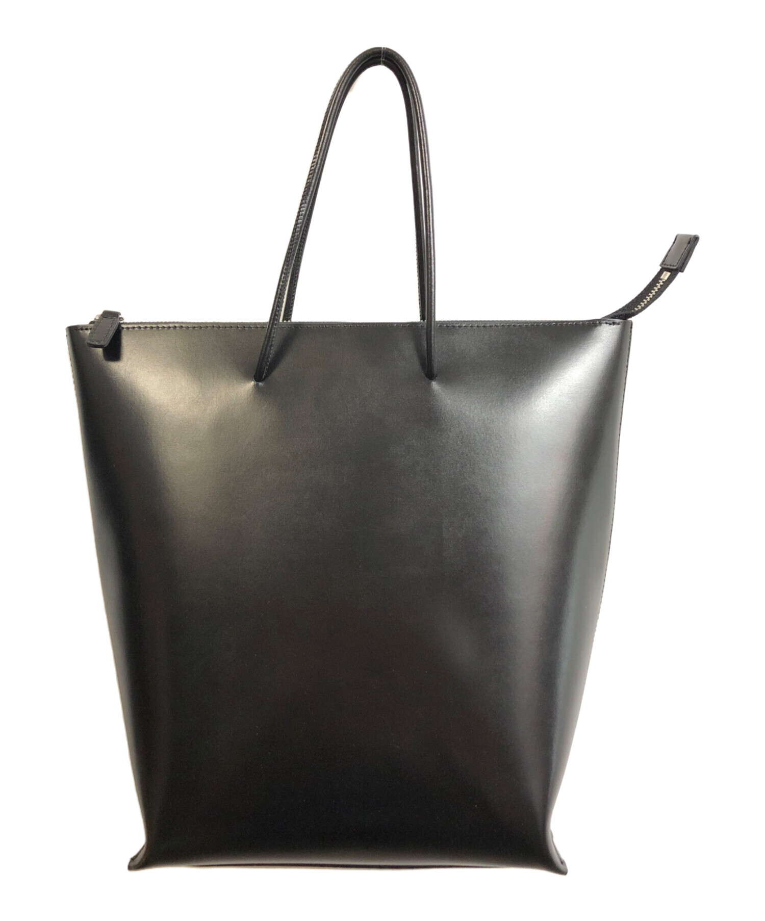 中古・古着通販】YAHKI (ヤーキ) スムースレザートートバッグ ブラック 