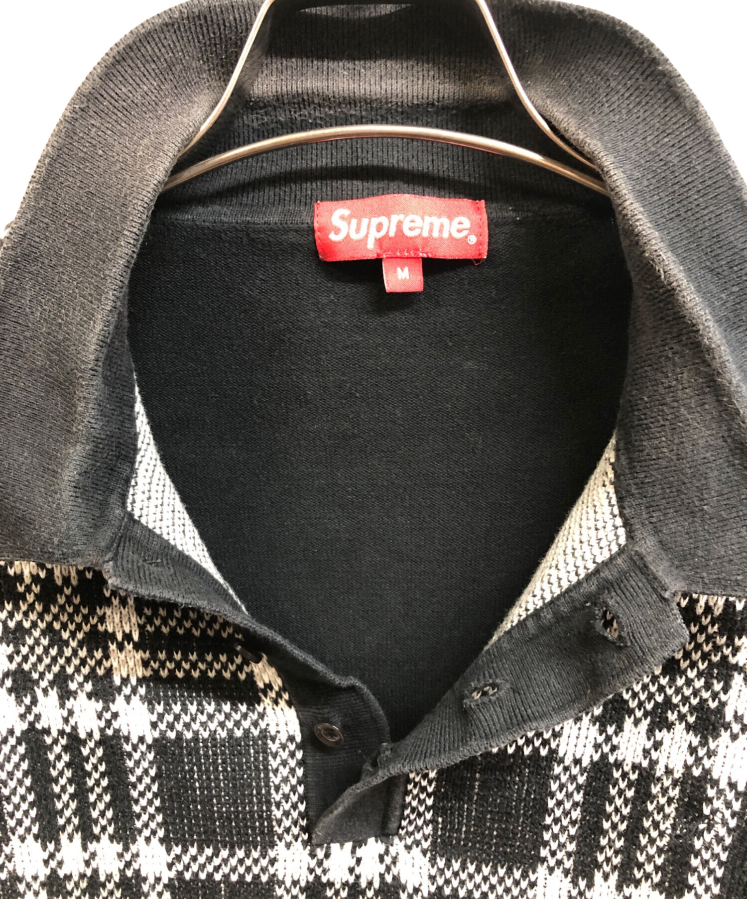 中古・古着通販】SUPREME (シュプリーム) Plaid Knit S/S Polo 