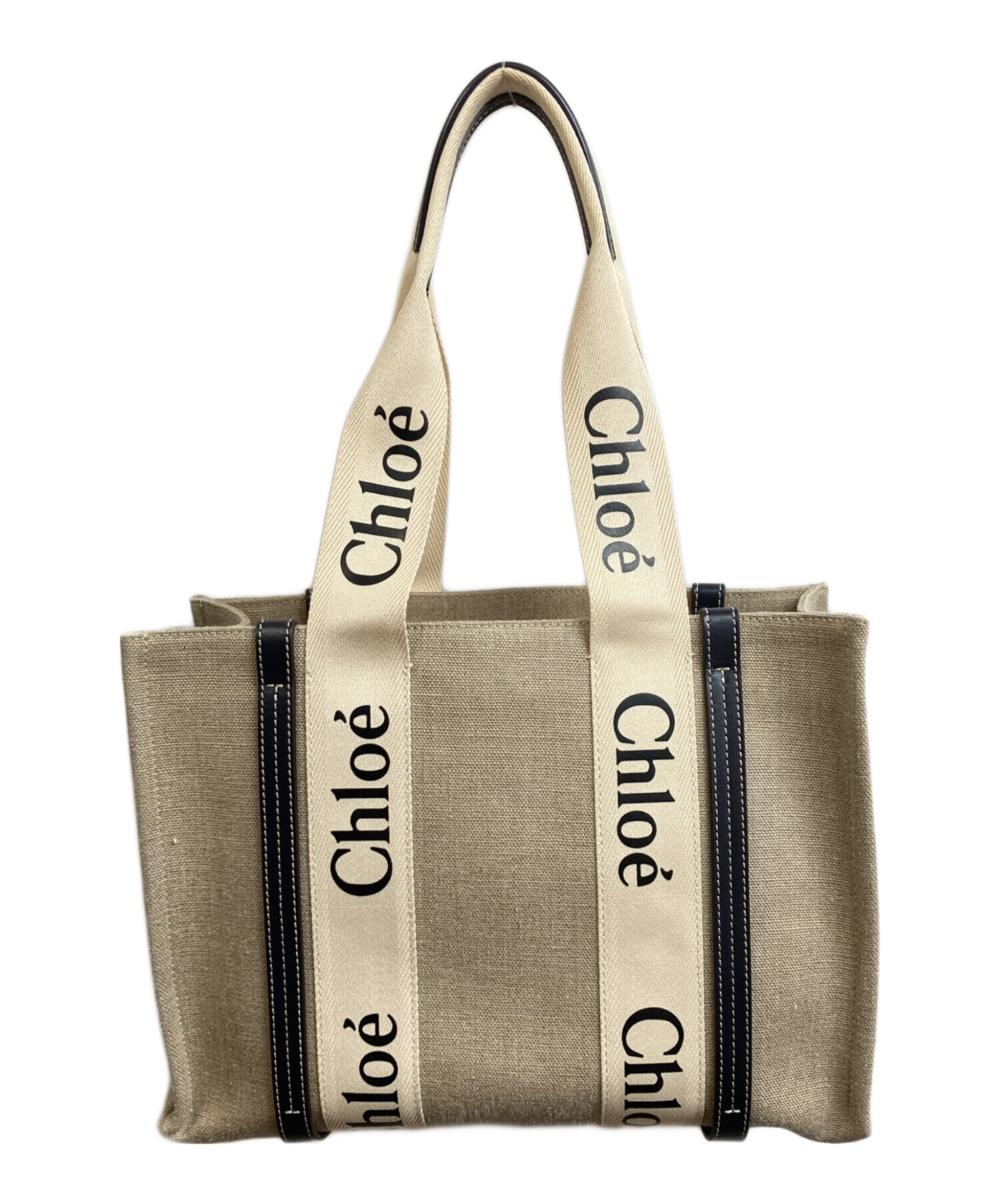 中古・古着通販】Chloe (クロエ) Woodyミディアムトートバッグ 