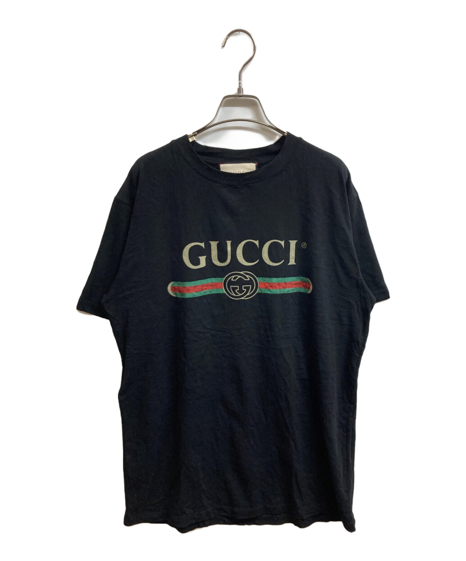 中古・古着通販】GUCCI (グッチ) GUCCIロゴ オーバーサイズ コットン T