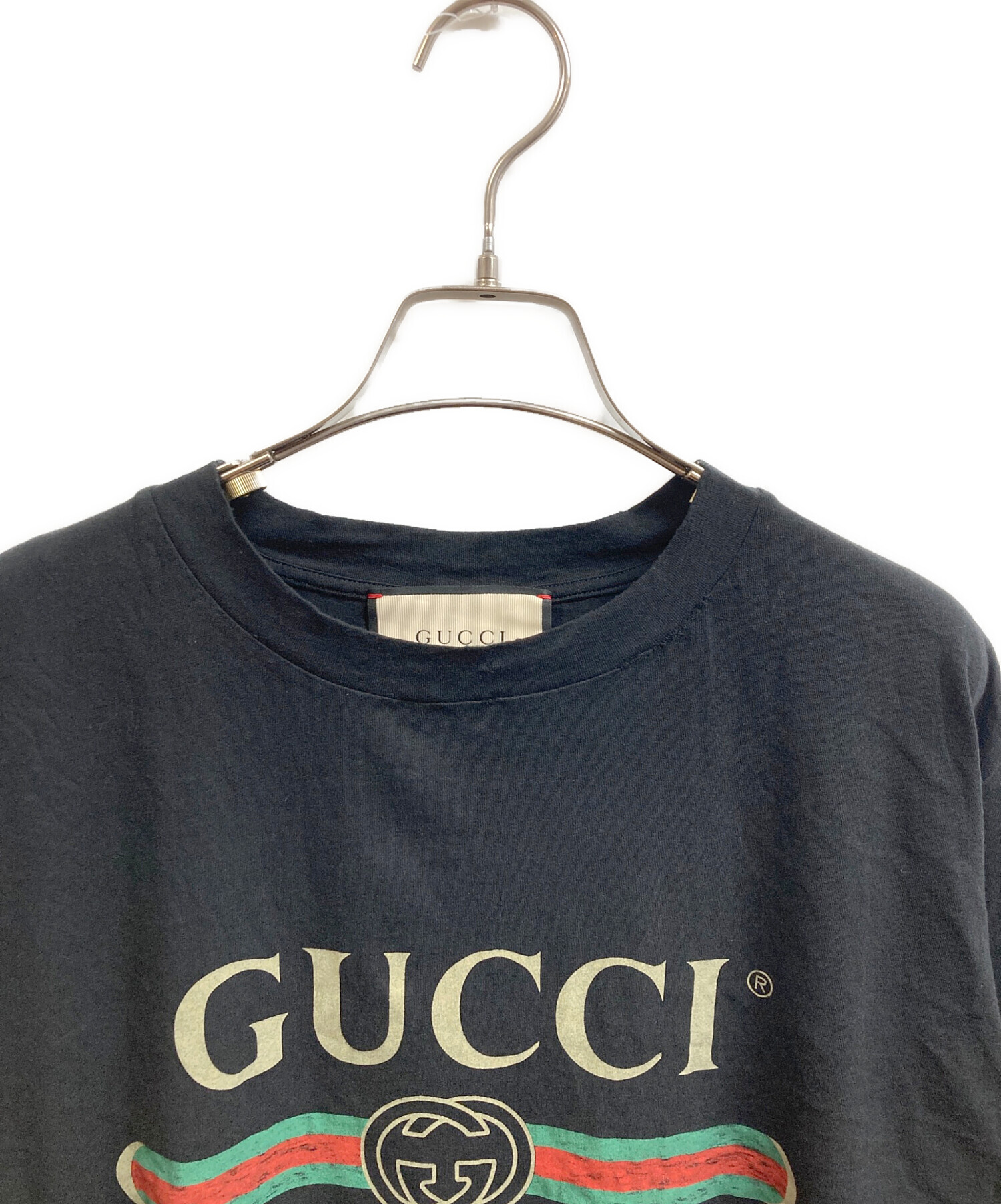 中古・古着通販】GUCCI (グッチ) GUCCIロゴ オーバーサイズ コットン T