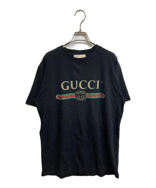 中古・古着通販】GUCCI (グッチ) GUCCIロゴ オーバーサイズ コットン T