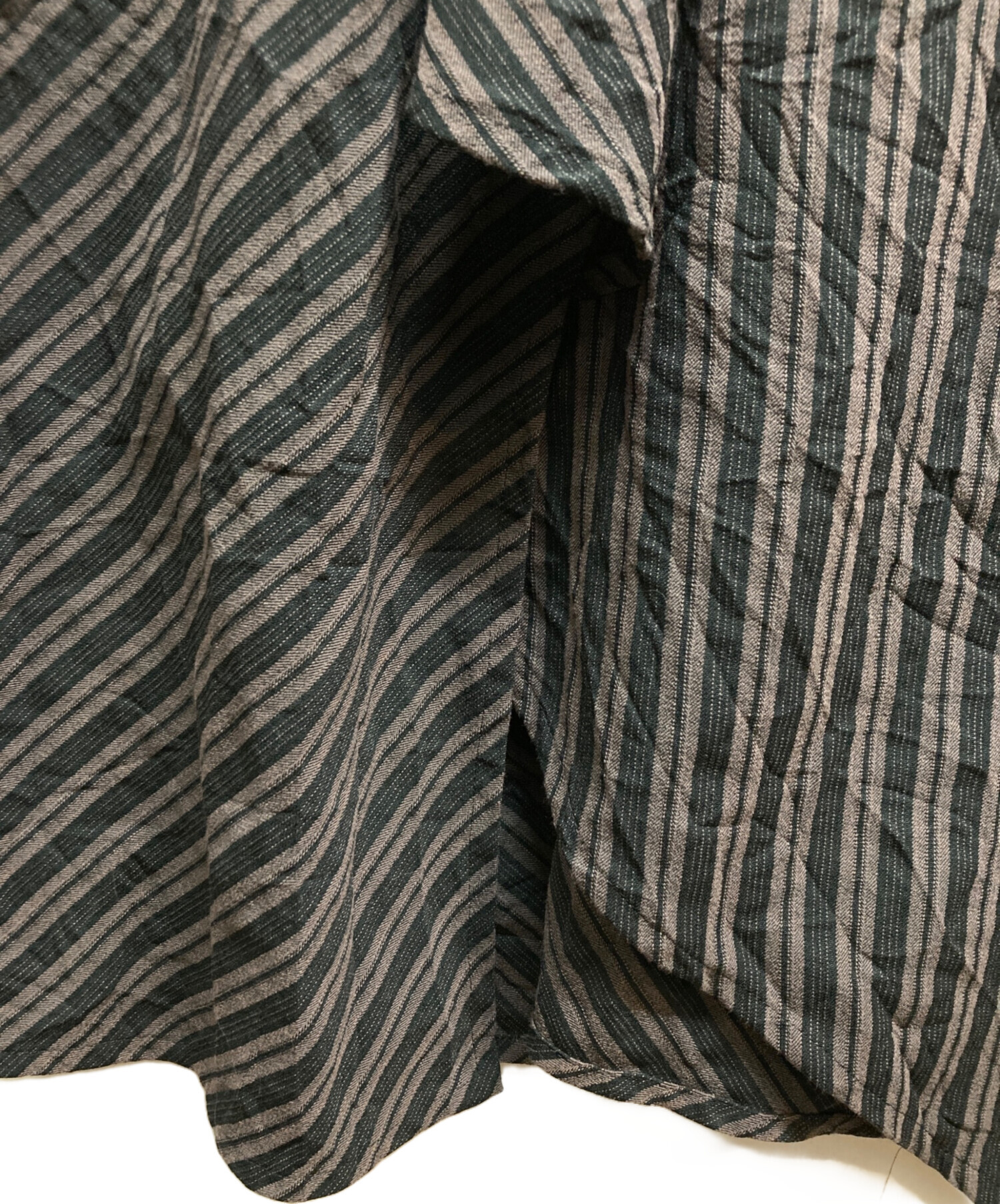 ヨウジヤマモト　YOHJI YAMAMOTO　ノースリーブワンピース　シースルー 中古・古着通販】YOHJI YAMAMOTO (ヨウジヤマモト) ウール変形