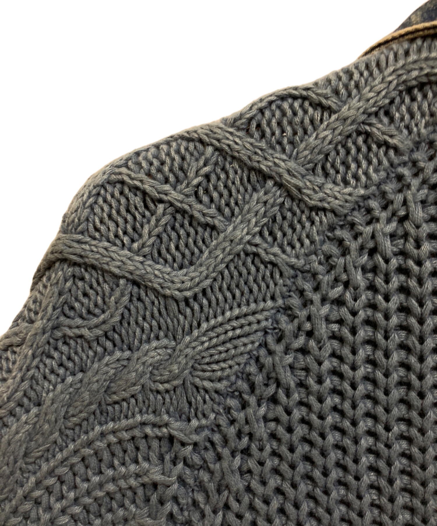 中古・古着通販】Ameri (アメリ) ニットドッキングデニムジャケット