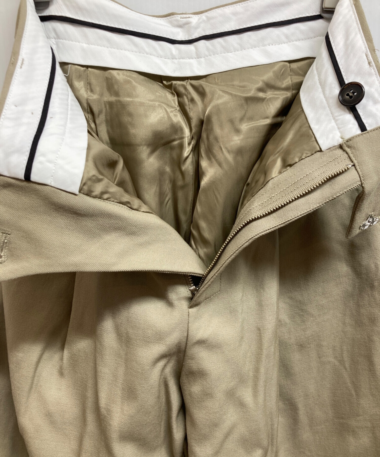 中古・古着通販】anuans (アニュアンス) ウールギャバジンタック