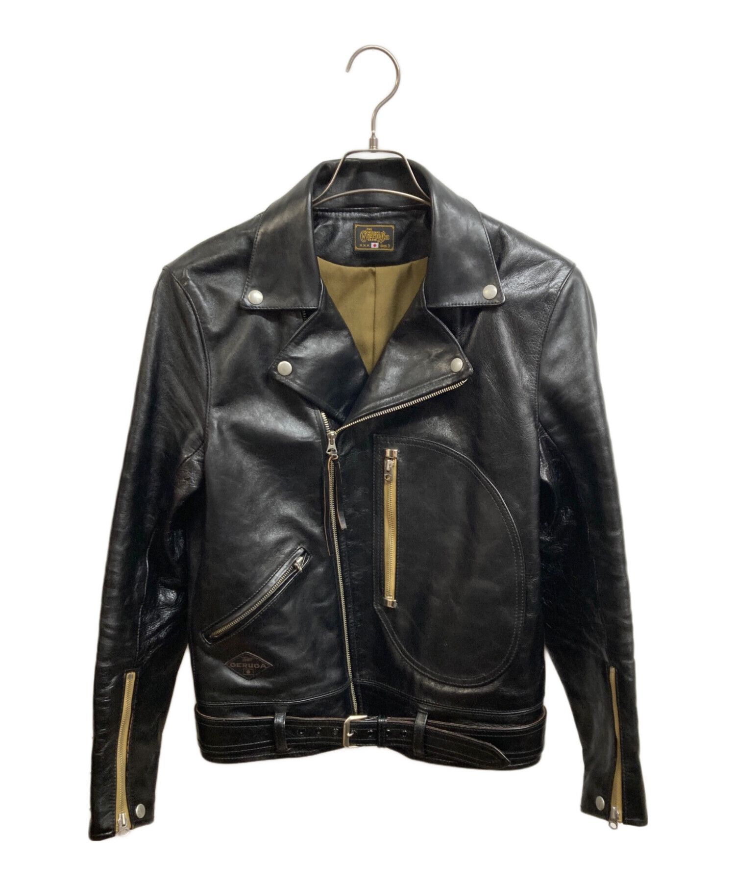 中古・古着通販】Geruga (ゲルガ) D-0 DOUBLE RIDERS JACKET ブラック