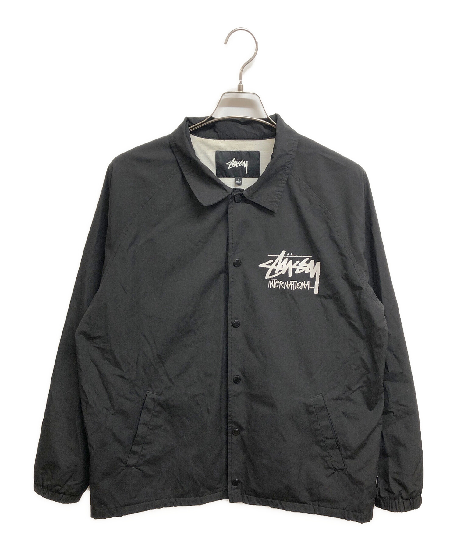 中古・古着通販】stussy (ステューシー) コーチジャケット ブラック 