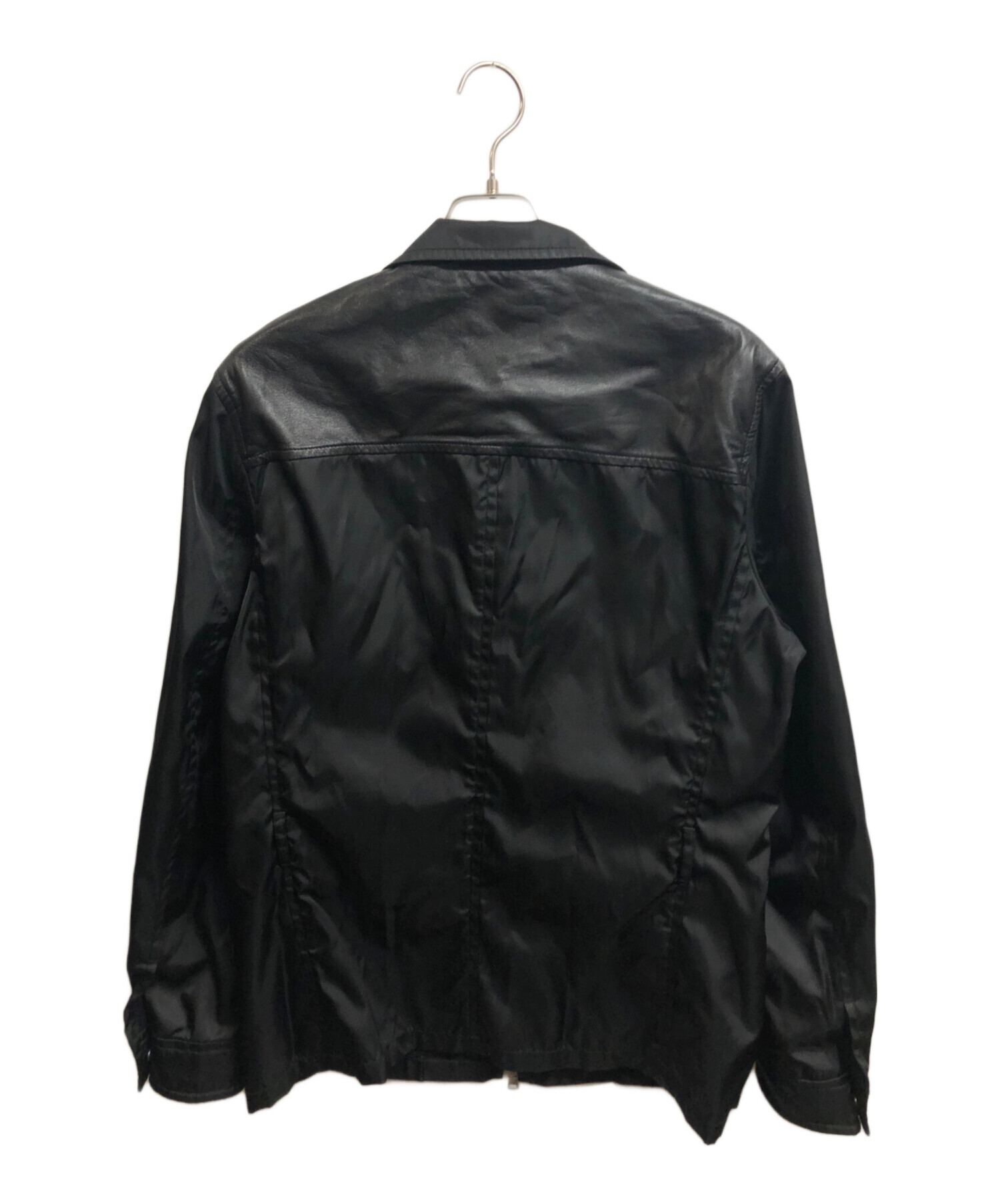 中古・古着通販】PRADA (プラダ) レザー切替ナイロンジャケット