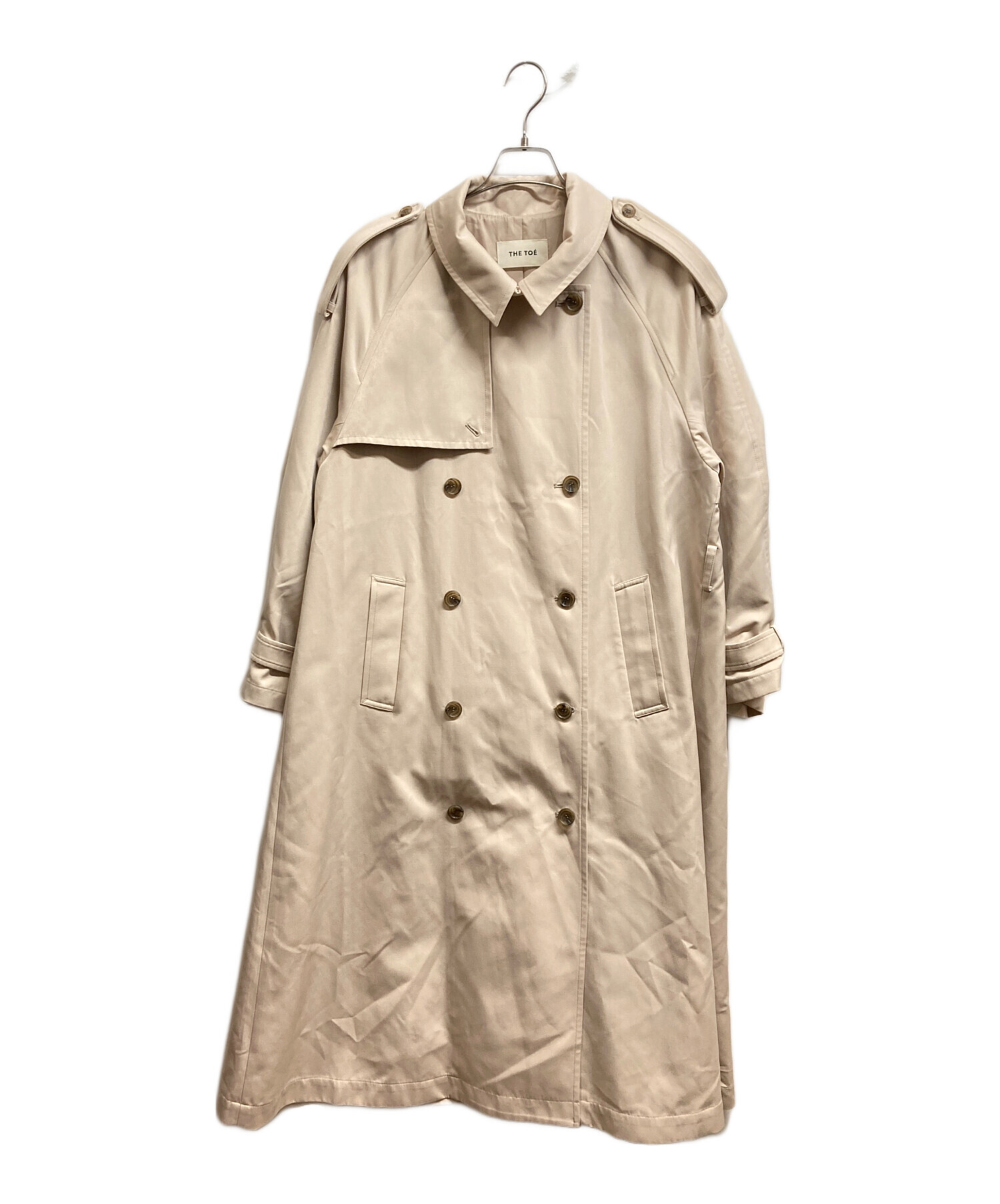 THE TOE トレンチコート ベージュ 中古・古着通販】THE TOE (ザ・トゥー) トレンチコート ベージュ