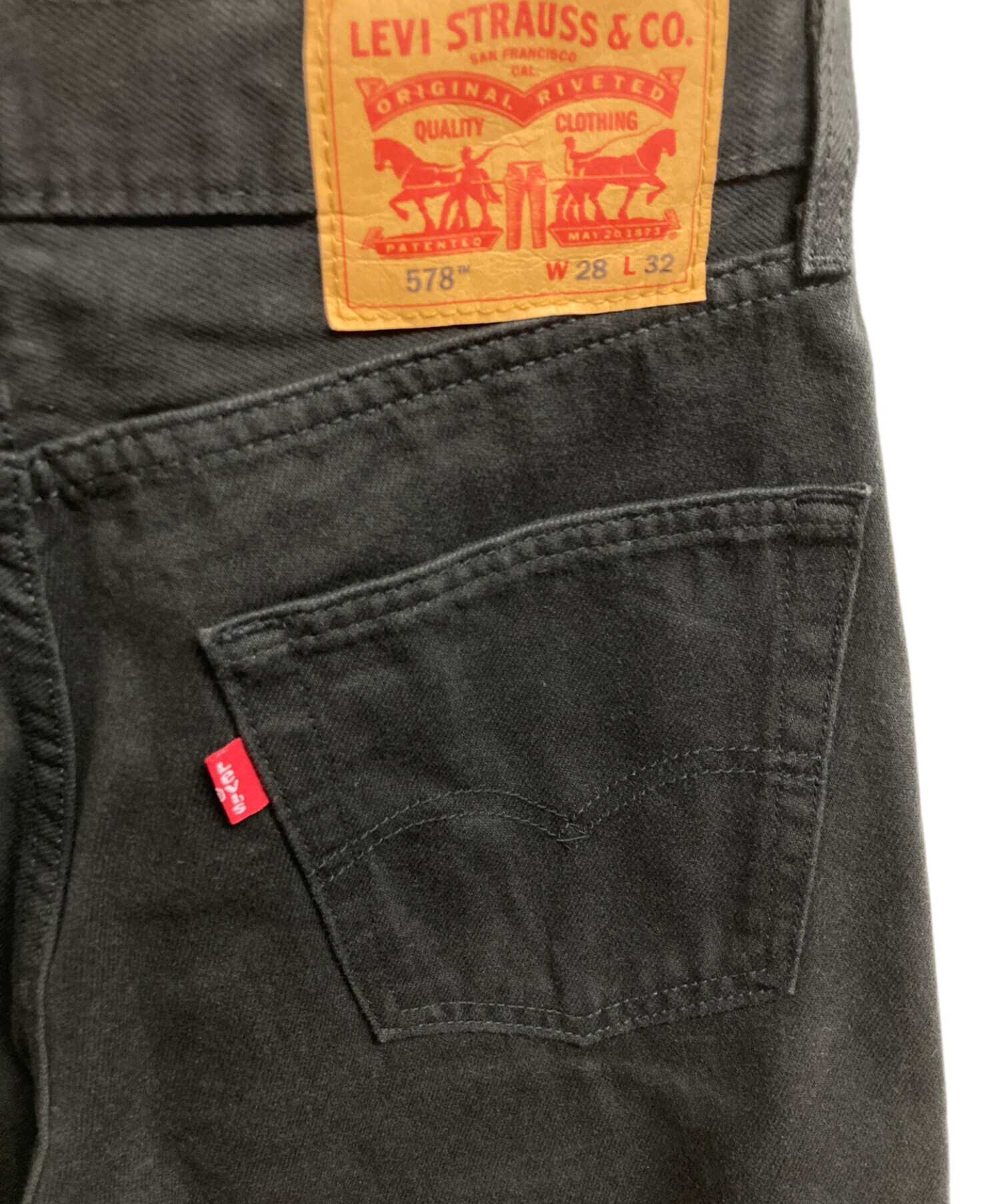 中古・古着通販】LEVI'S (リーバイス) 578 デニムパンツ ブラック