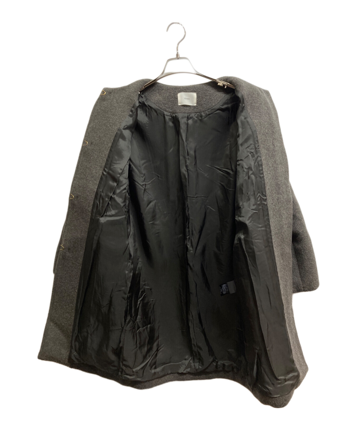中古・古着通販】IENA (イエナ) ラムウールノーカラーコート ブラウン
