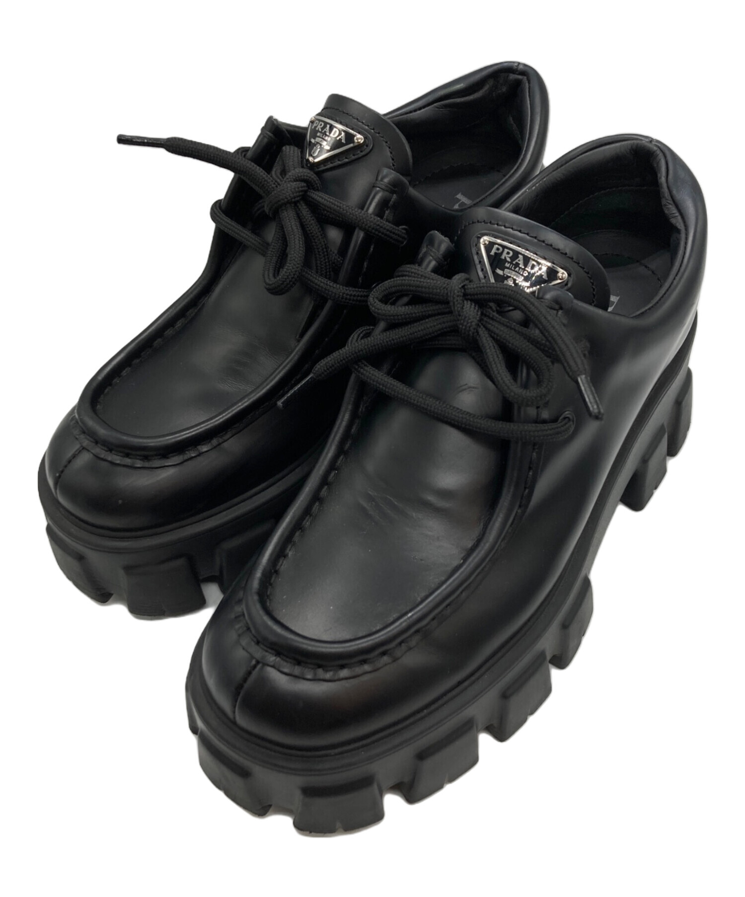 中古・古着通販】PRADA (プラダ) Monolithブラッシュドレザー