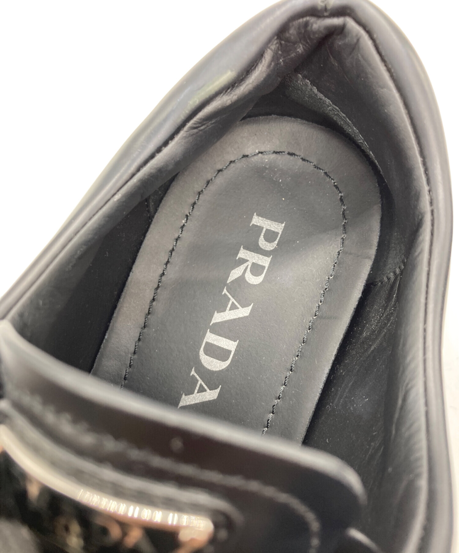 中古・古着通販】PRADA (プラダ) Monolithブラッシュドレザー ダービー