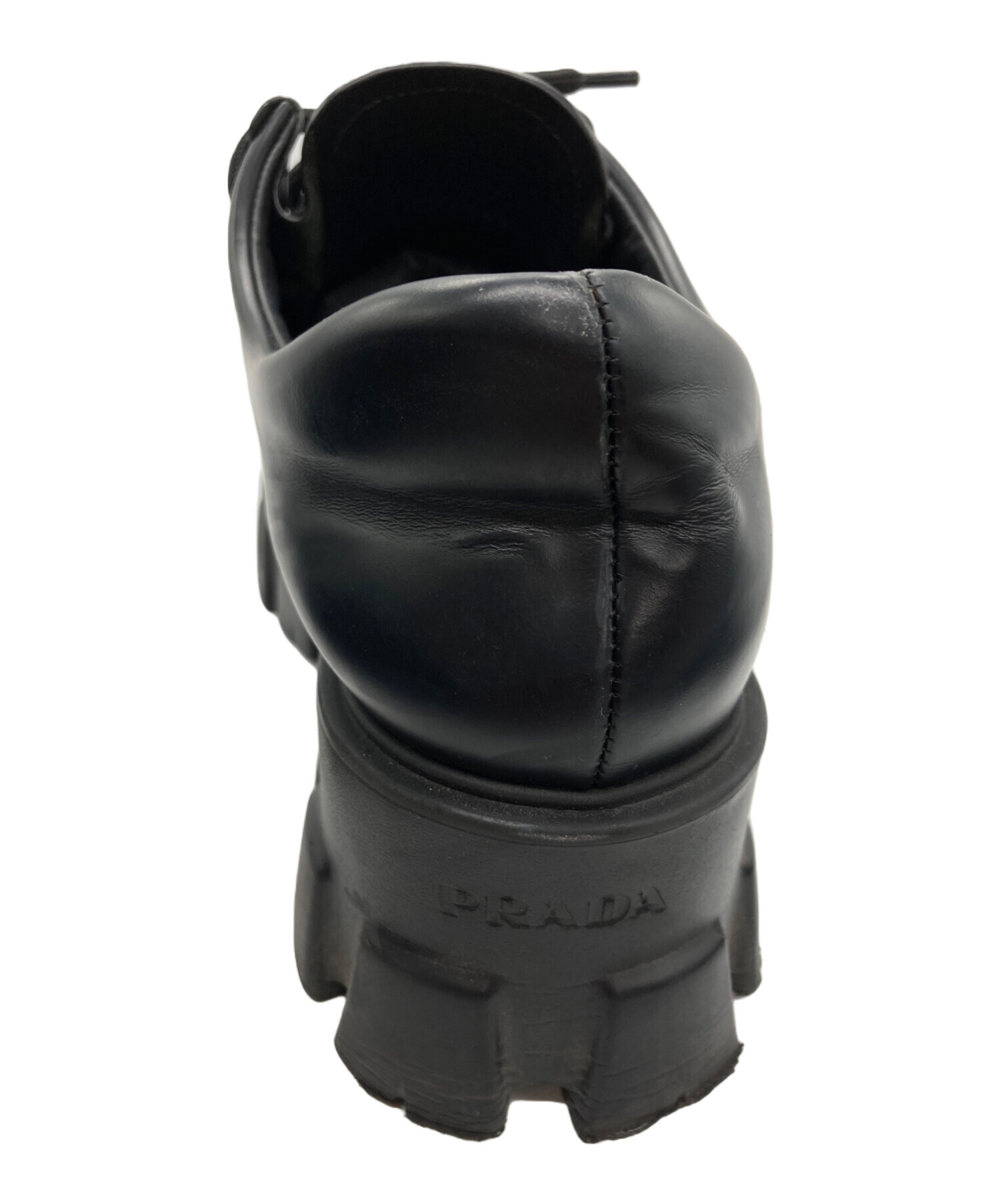 中古・古着通販】PRADA (プラダ) Monolithブラッシュドレザー ダービー