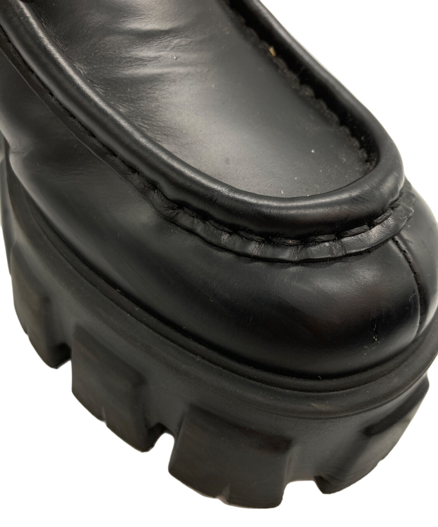 中古・古着通販】PRADA (プラダ) Monolithブラッシュドレザー ダービー
