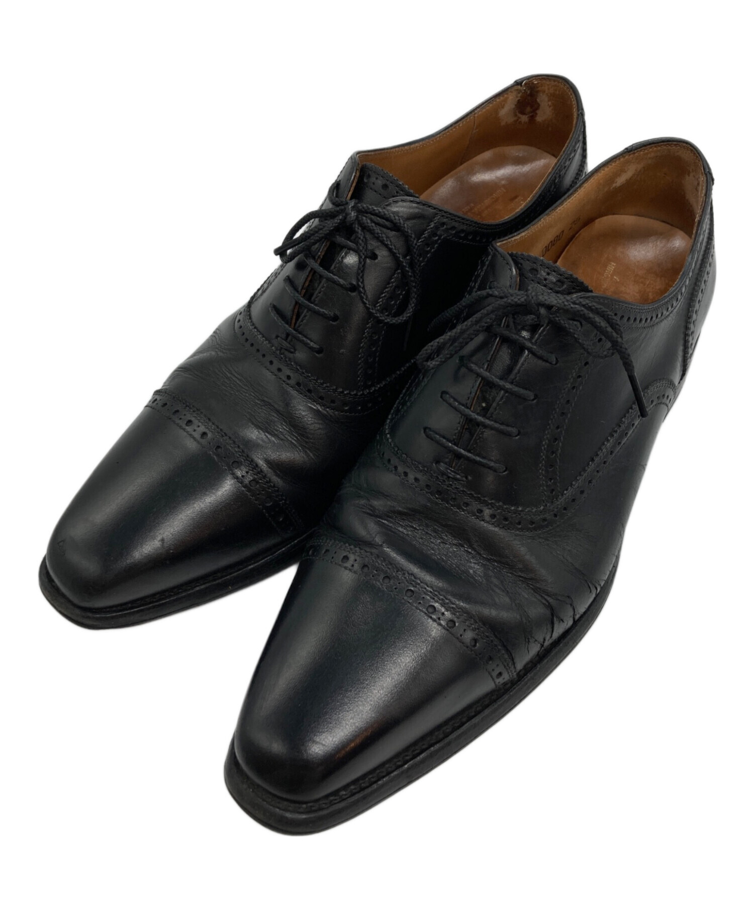 【美品 高級ライン】スコッチグレイン 25 アークウエスト ストレートチップ 黒 中古・古着通販】SCOTCH GRAIN (スコッチグレイン) ストレートチップ