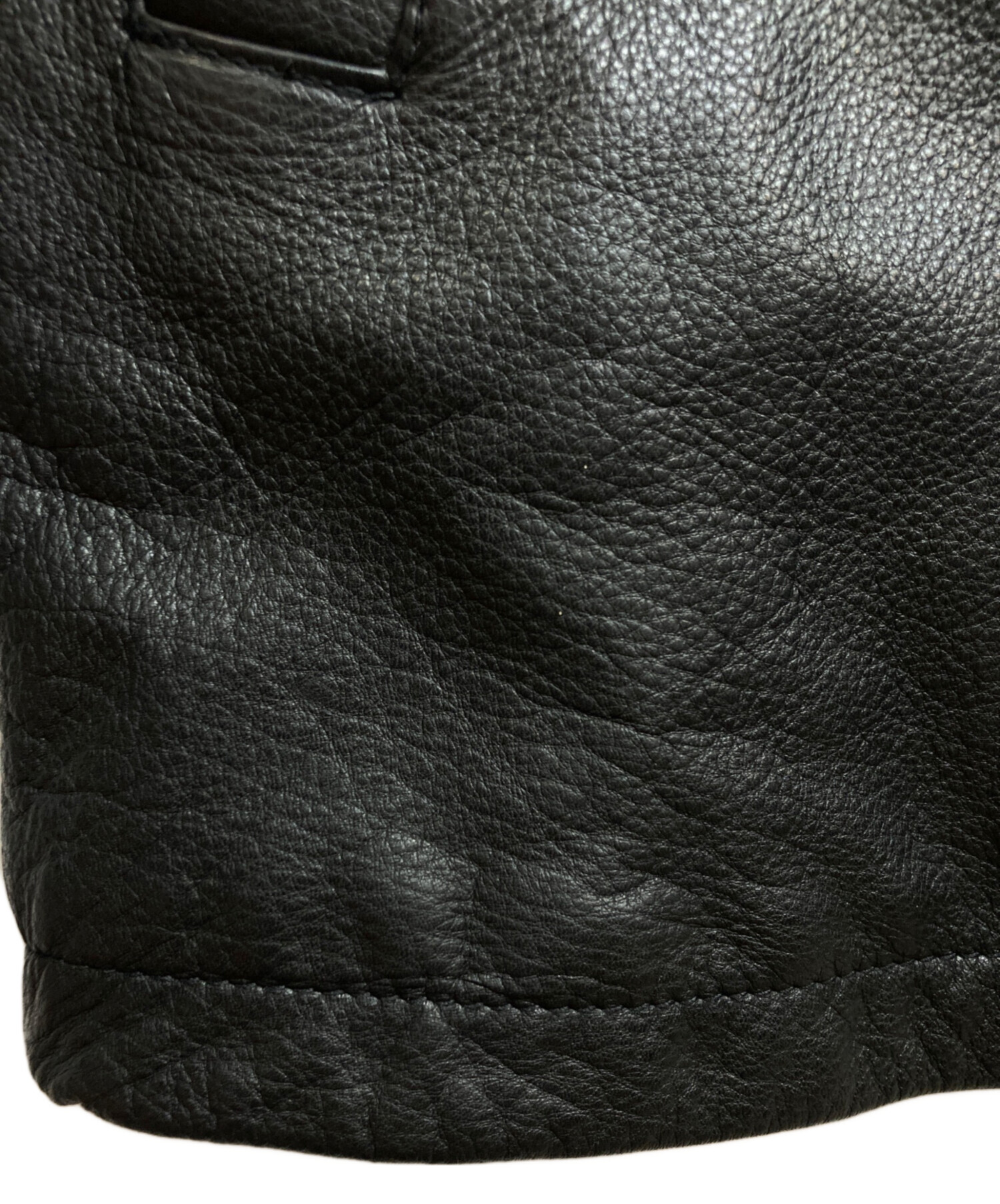 中古・古着通販】Eddie Bauer (エディーバウアー) レザーカーコート 