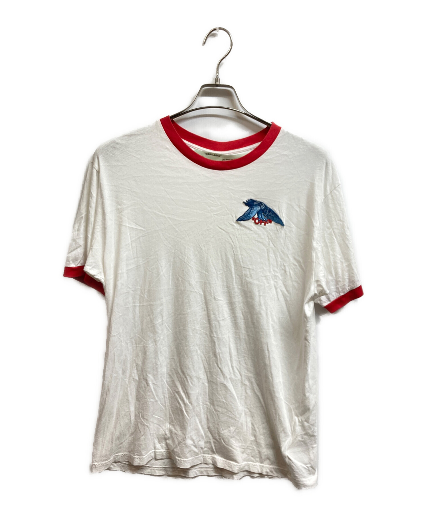 中古・古着通販】OFFWHITE (オフホワイト) イーグルプリントリンガーT