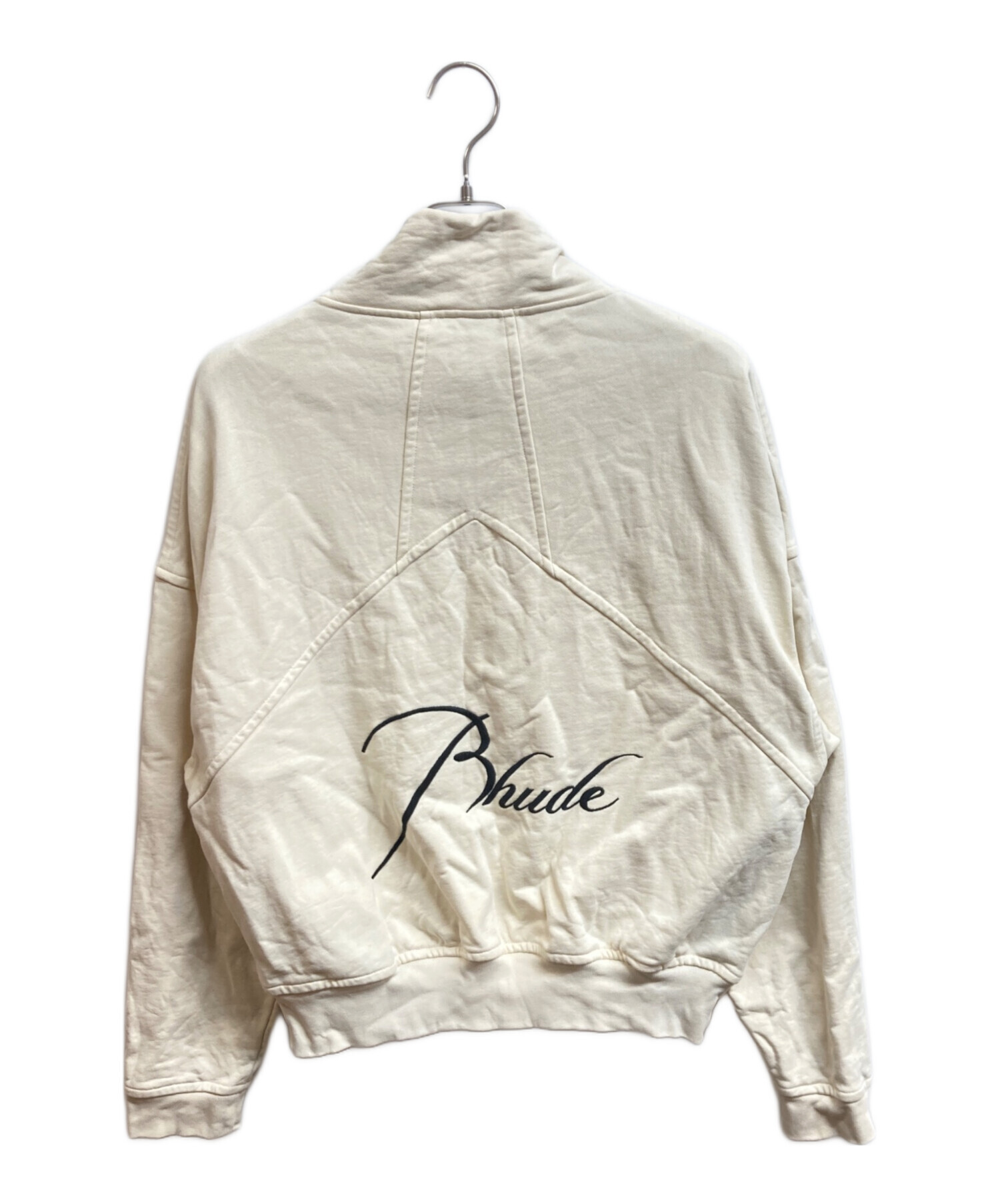 中古・古着通販】RHUDE (ルード) ハーフジップスウェット ベージュ 