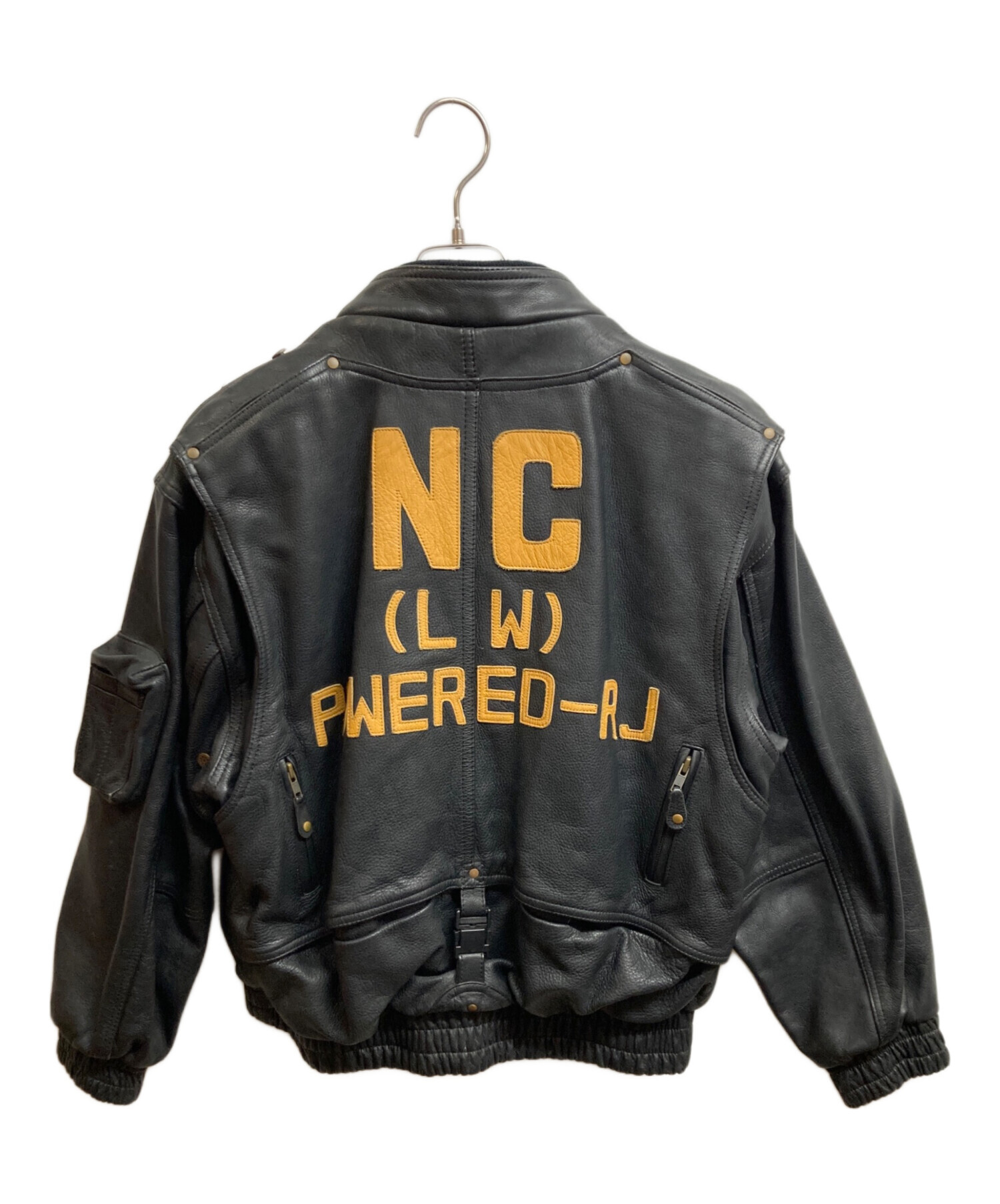 KADOYA カドヤ パテッド ライダースジャケット ブラック L 中古・古着通販】KADOYA (カドヤ) ライダースジャケット