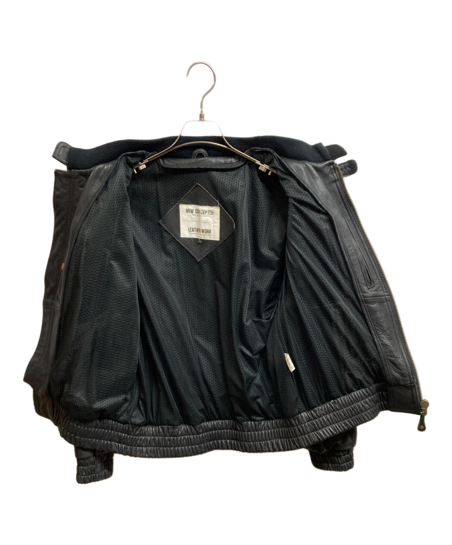 中古・古着通販】KADOYA (カドヤ) ライダースジャケット ブラック