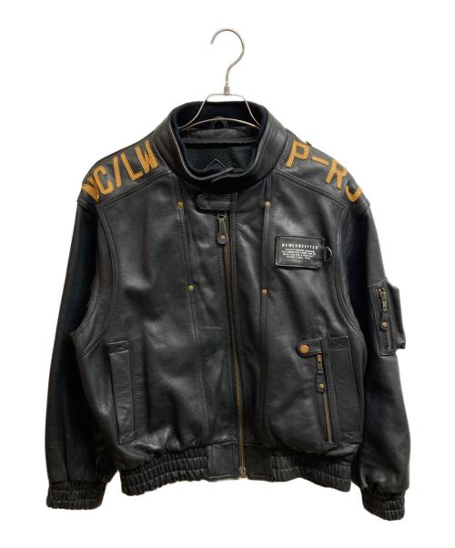 中古・古着通販】KADOYA (カドヤ) ライダースジャケット ブラック