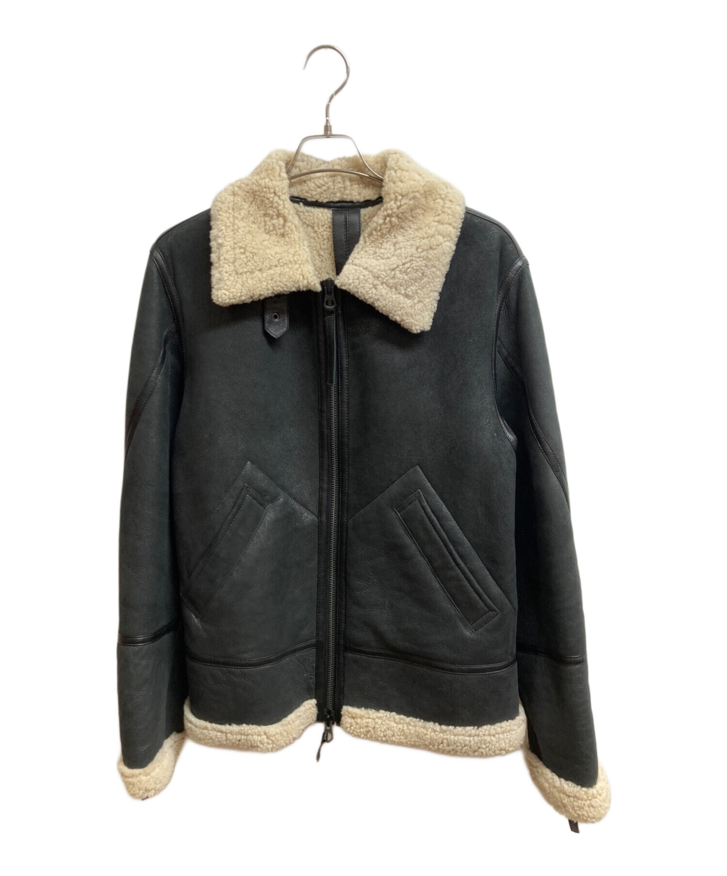 中古・古着通販】Denham (デンハム) ムートンジャケット ブラック