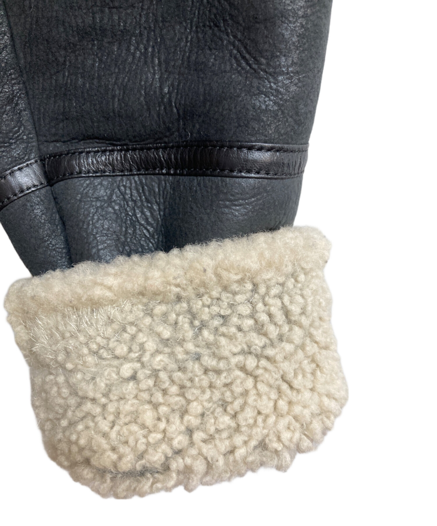 中古・古着通販】Denham (デンハム) ムートンジャケット ブラック