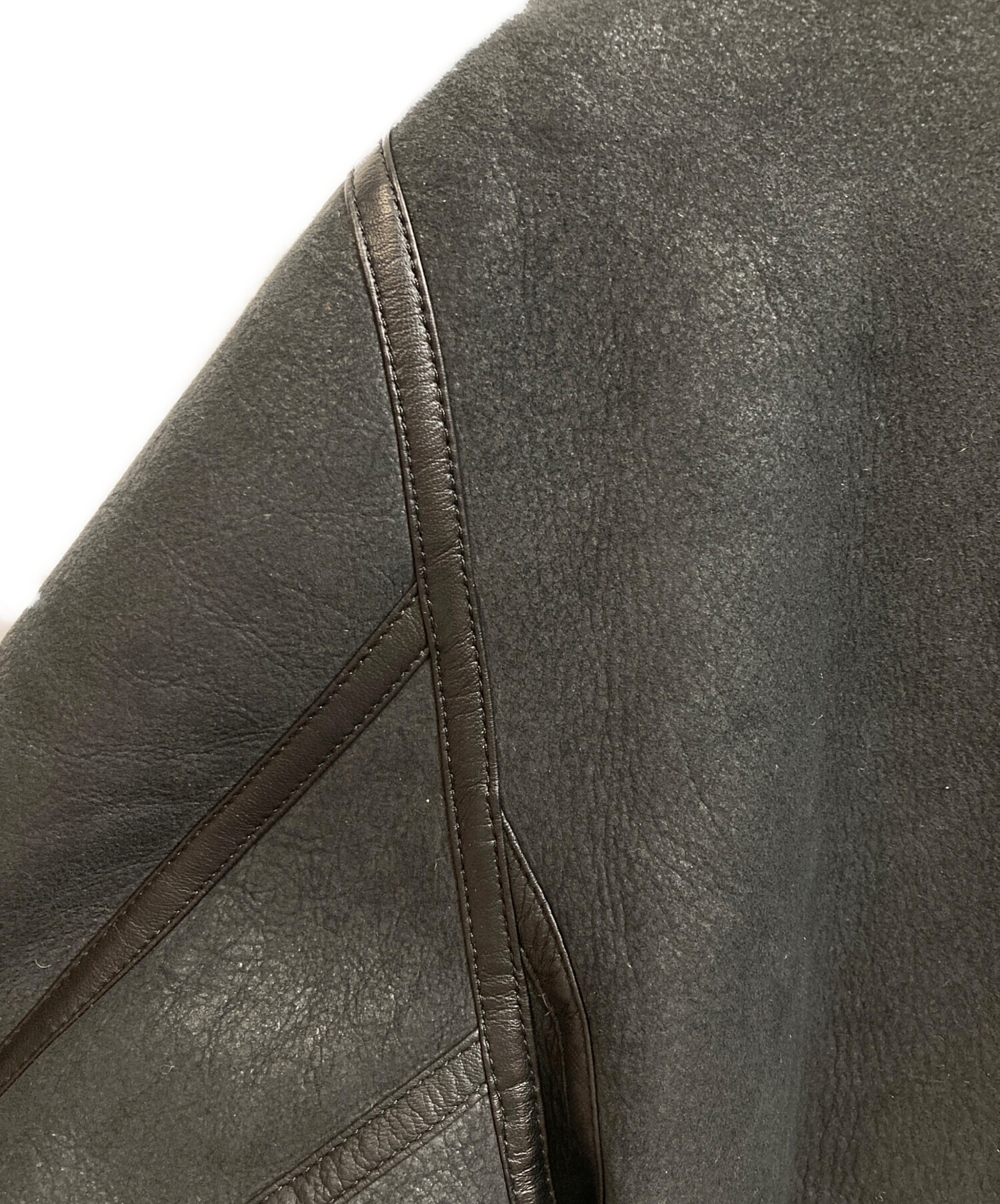 中古・古着通販】Denham (デンハム) ムートンジャケット ブラック