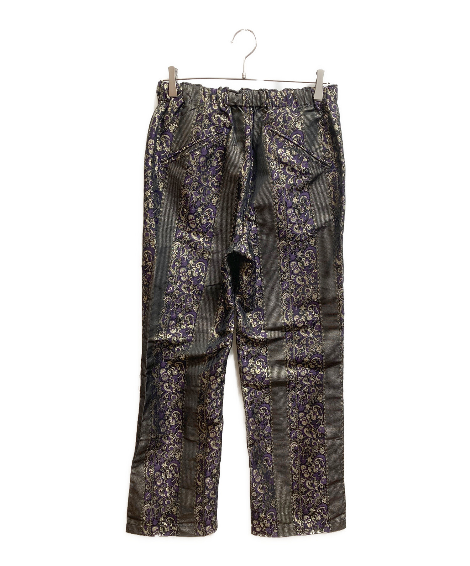 needles ジャガードパンツ oneday購入 中古・古着通販】Needles (ニードルズ) ジャガードパンツ ブラック