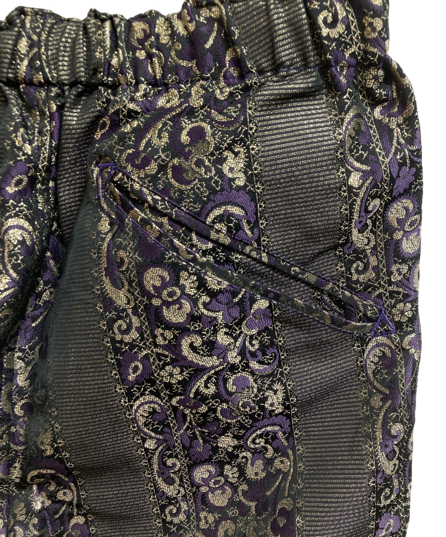 中古・古着通販】Needles (ニードルズ) ジャガードパンツ ブラック