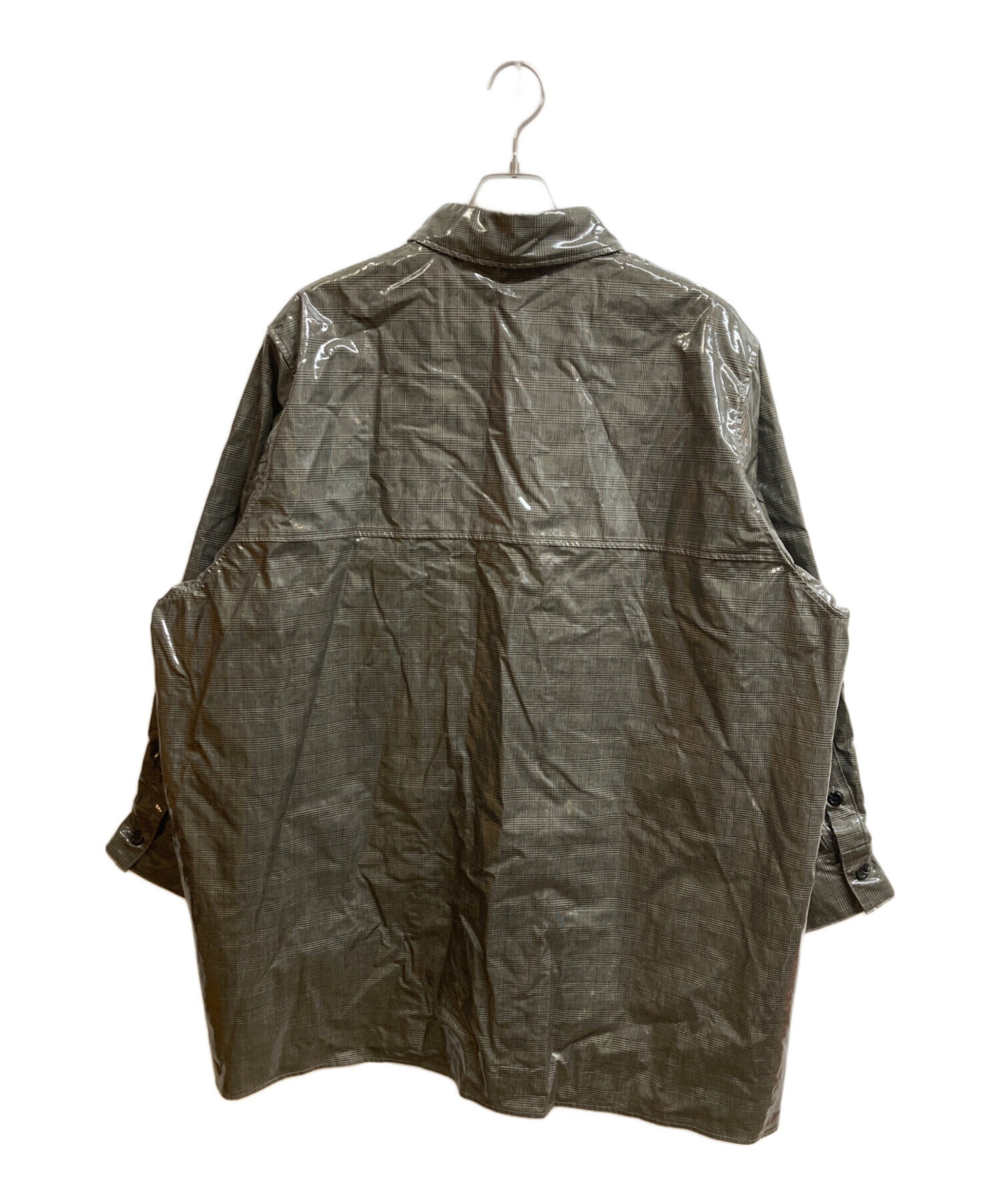 中古・古着通販】jieda (ジエダ) LAMINATE OVER SHIRT グレー サイズ:2 