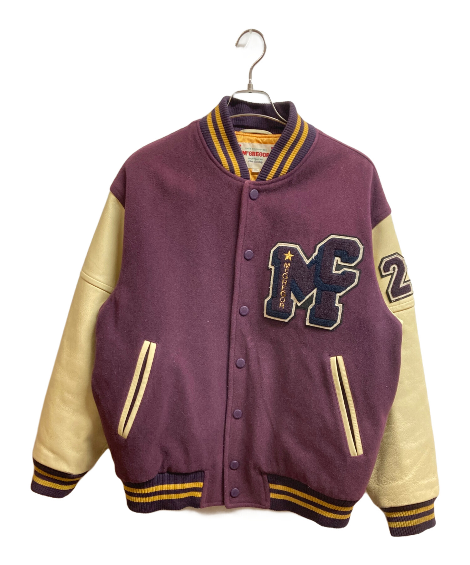 中古・古着通販】McGREGOR (マクレガー) スタジャン パープル サイズ 
