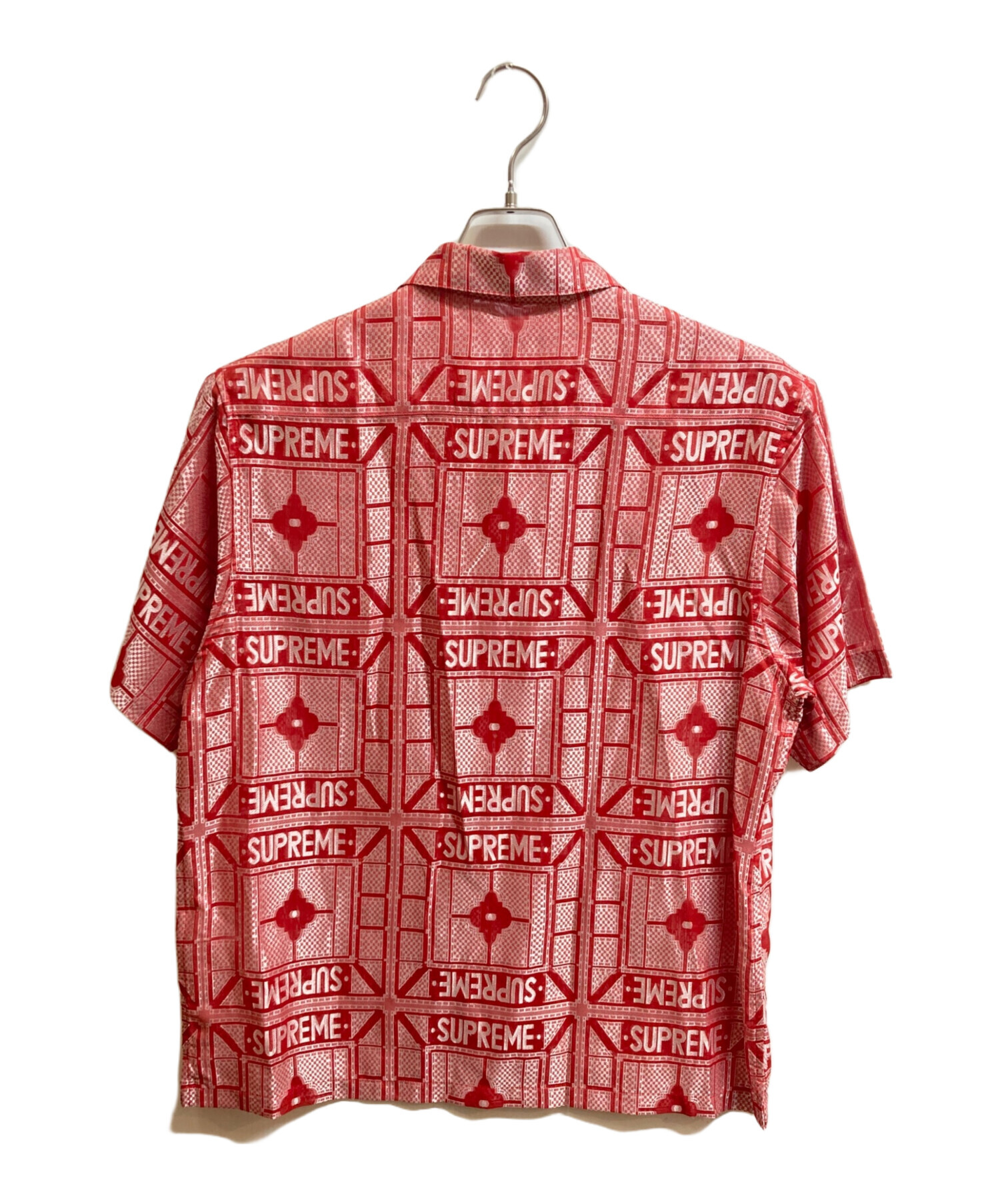 Supreme Tray Jacquard S/S Shirt black 【公式通販】