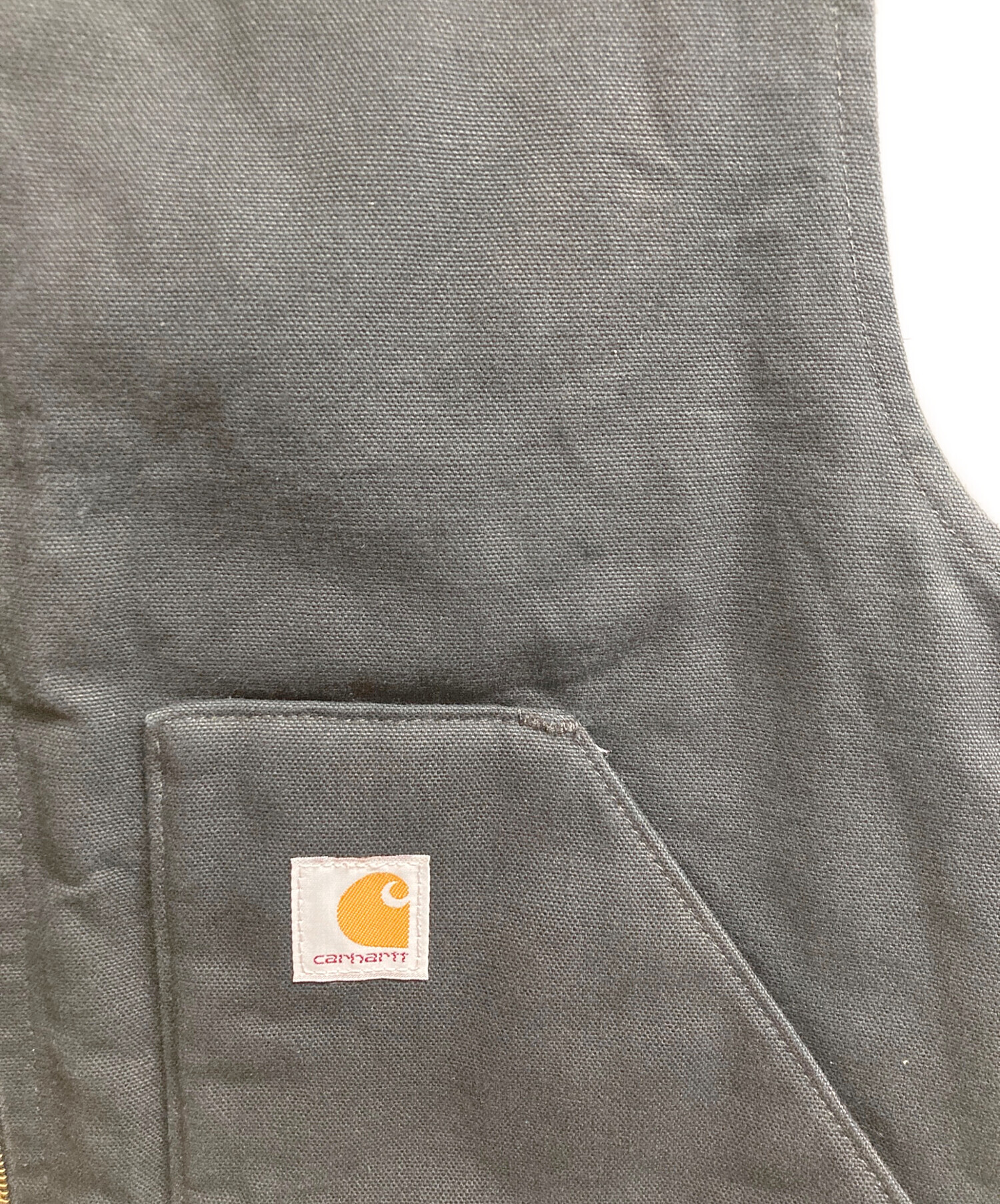 中古・古着通販】CarHartt (カーハート) ダックベスト ブラック サイズ 