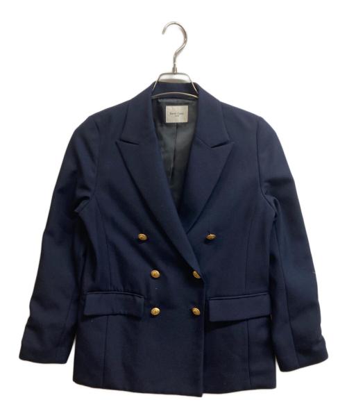 Demi-Luxe BEAMS ドライギャバジン 6ボタン ダブル 紺ブレ 38 Demi-Luxe BEAMS（デミルクス ビームス）ドライギャバジン 6