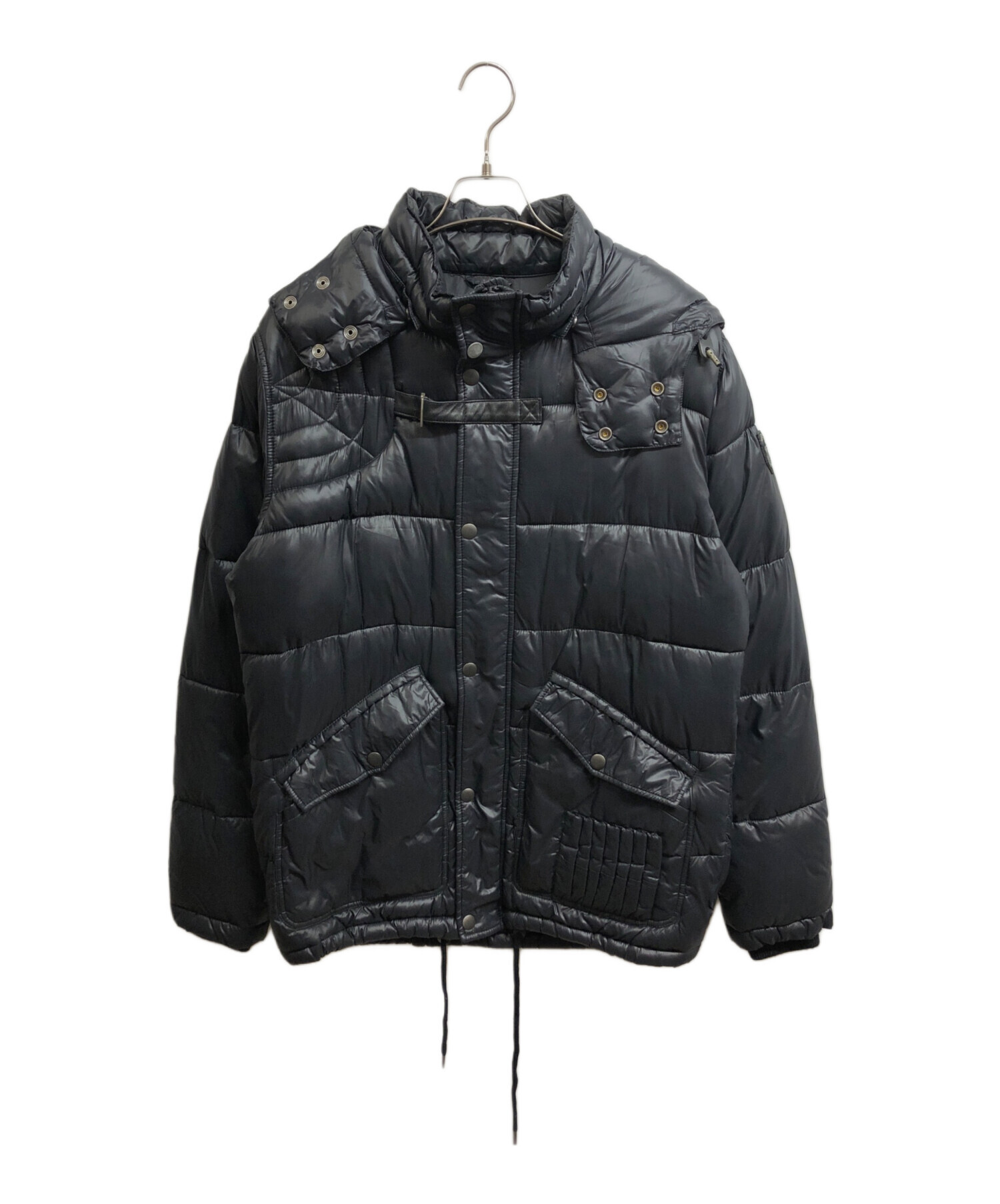 中古・古着通販】DIESEL (ディーゼル) ダウンジャケット ブラック 
