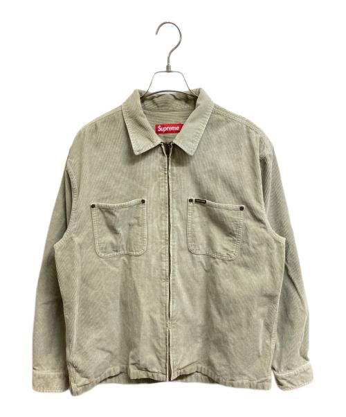 ジャケット・アウター Supreme Washed Corduroy Zip Up Shirt 24s Supreme Washed Corduroy Zip Up Shirt (SS24) - $148