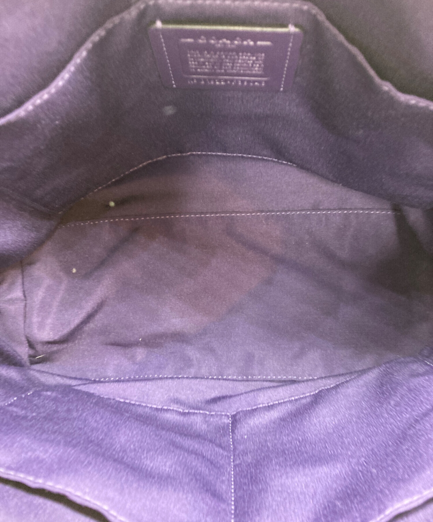 中古・古着通販】COACH (コーチ) トートバッグ ブラウン×パープル 