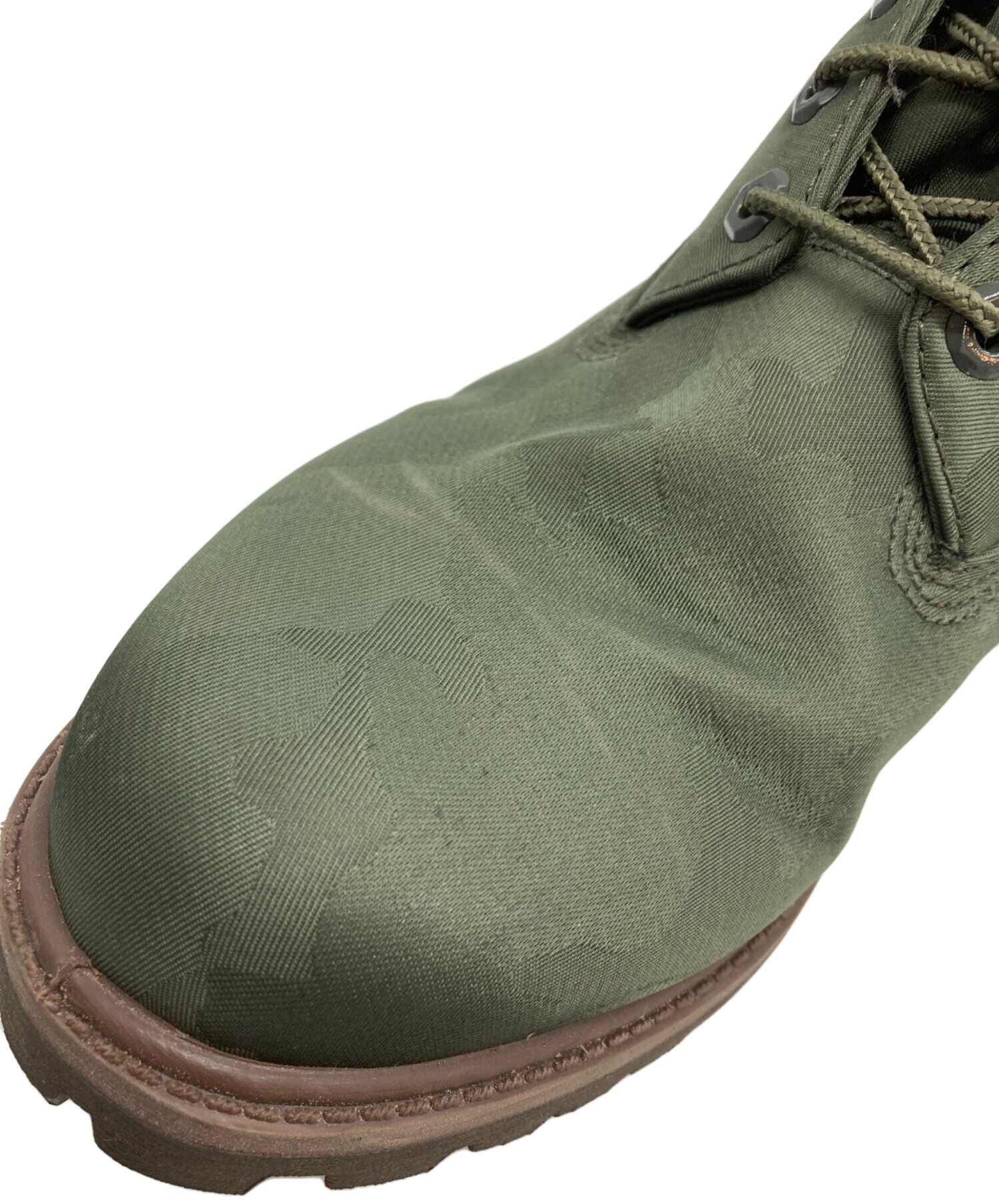 本日限定値下げ　新品未使用品　Timberland グリーン　カーキ 中古・古着通販】Timberland (ティンバーランド) FABRIC BOOT GREEN