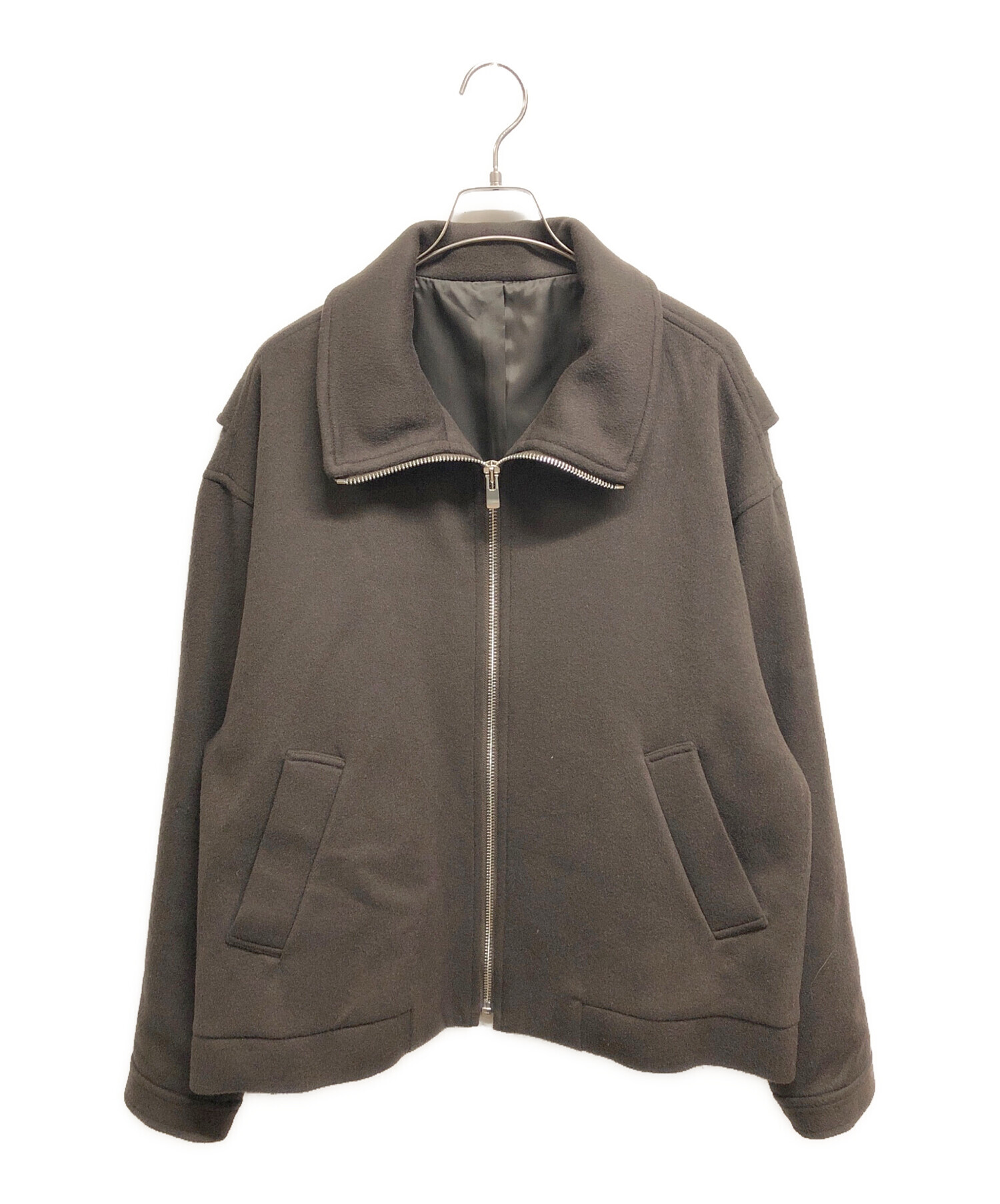 中古・古着通販】Lui's (ルイス) ビーバーメルトンZIPブルゾン