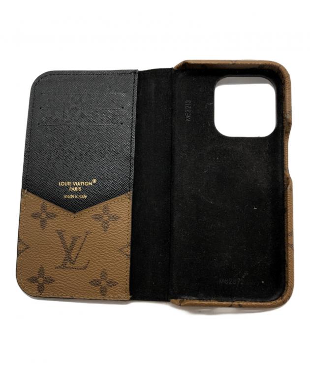 【美品】ルイヴィトン モノグラムリバース フォリオ iPhone15Pro 中古・古着通販】LOUIS VUITTON (ルイ ヴィトン) IPHONE 15 PRO
