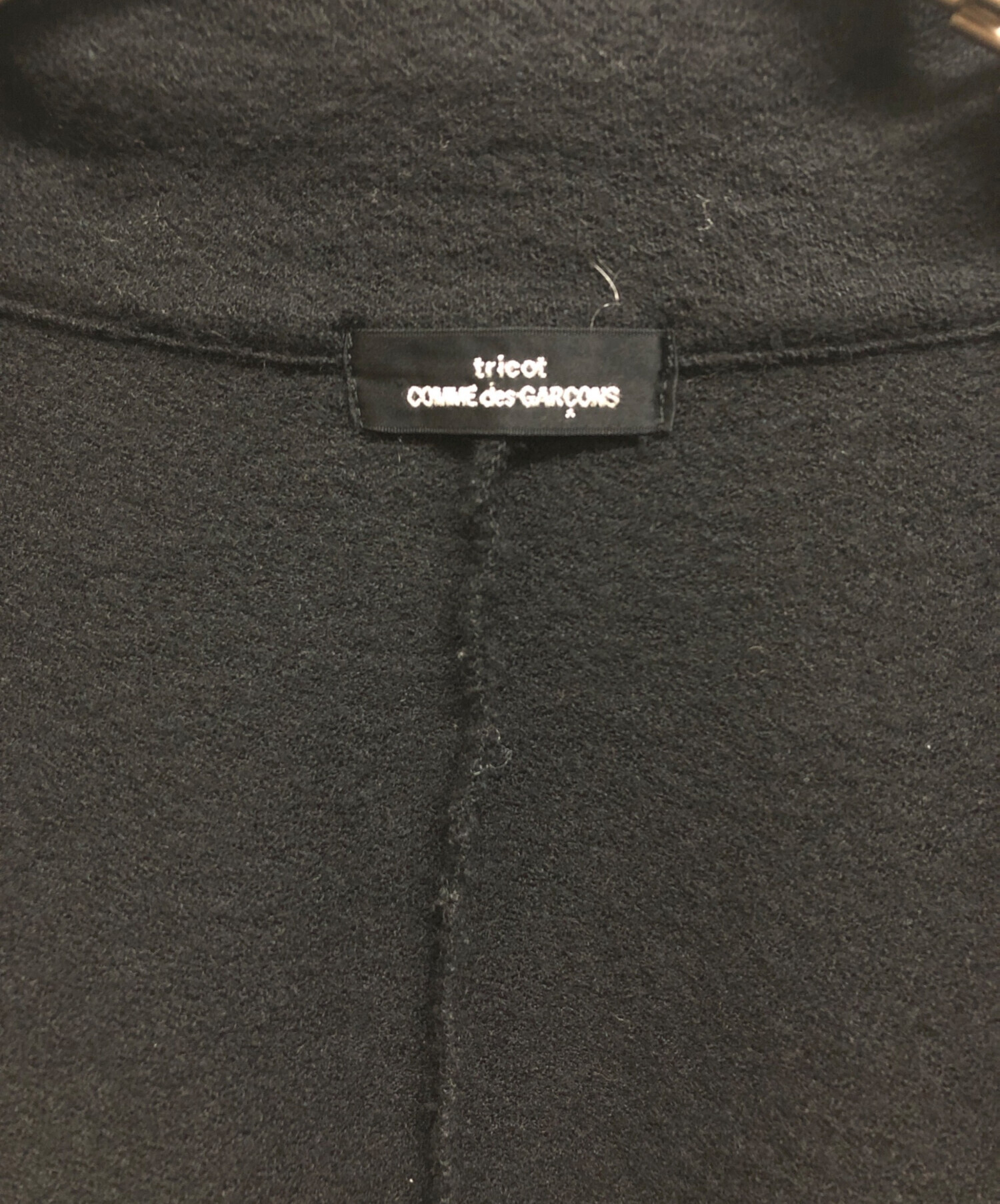 tricot Comme des Garçons ブラックジャケット ビジュー春 tricot COMME des GARCONS(トリココムデギャルソン) 02AW Flower lace